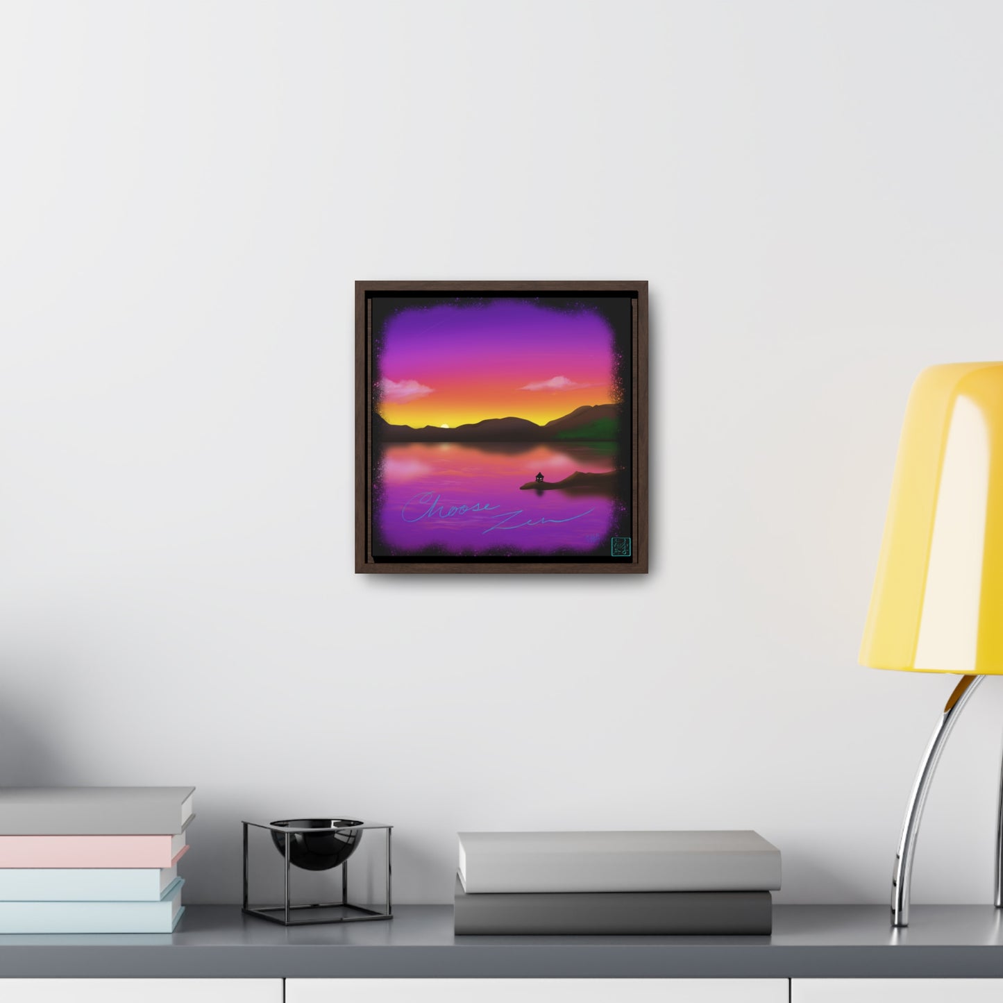 Choose Zen - Gallery Canvas Wraps, Square Frame