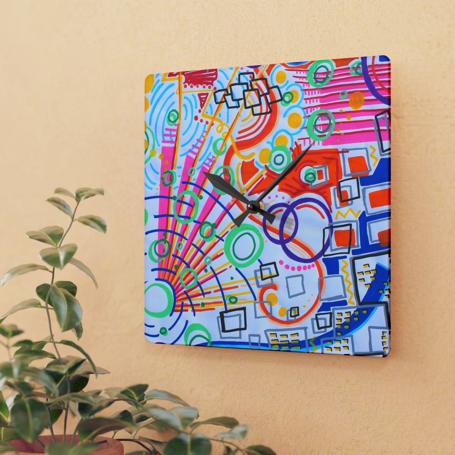 The City Acrylic - Wall Clock