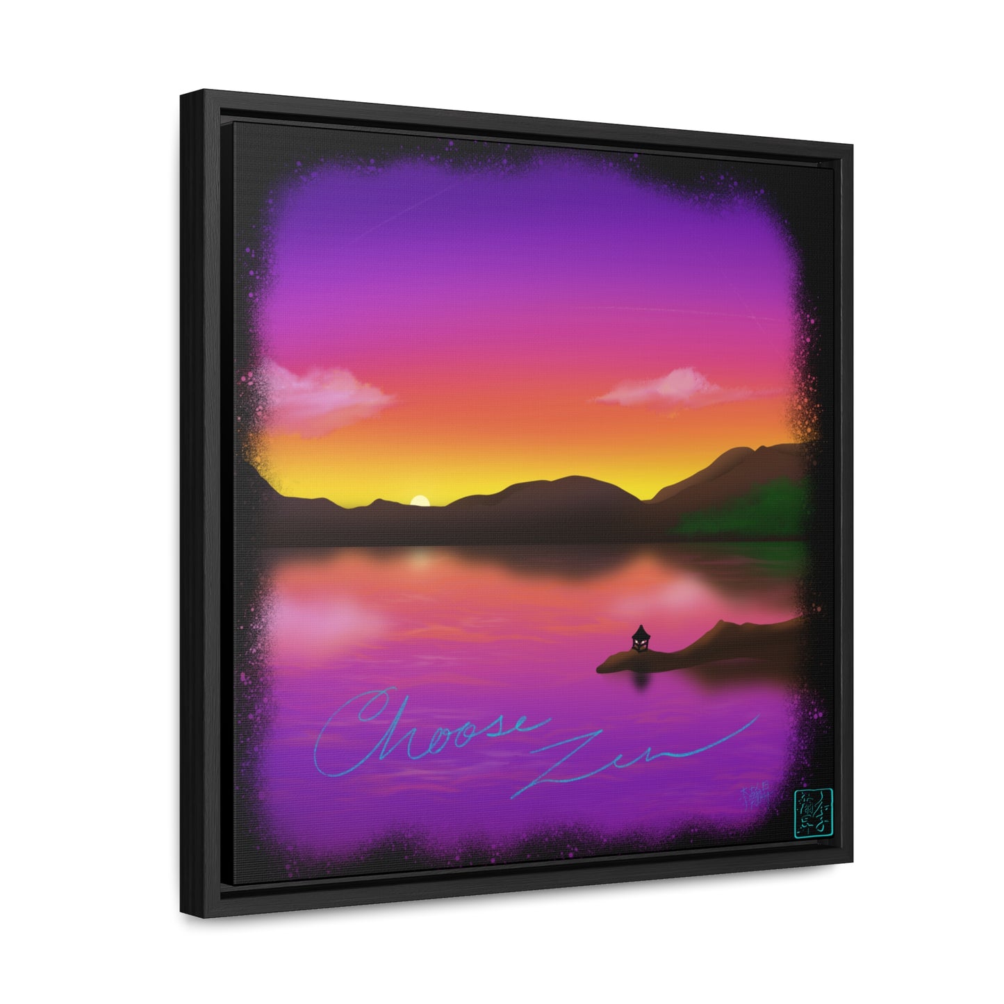 Choose Zen - Gallery Canvas Wraps, Square Frame