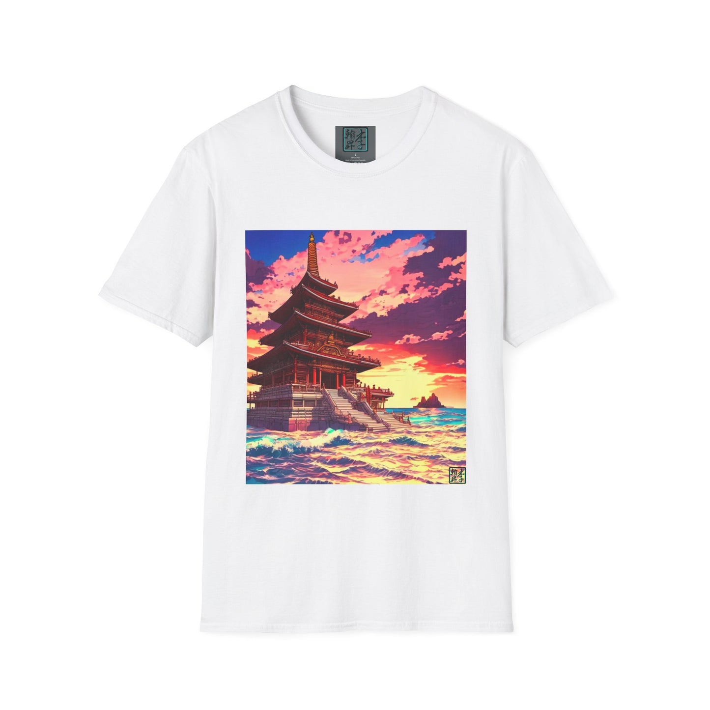 Temple on the Sea - Unisex Softstyle T-Shirt