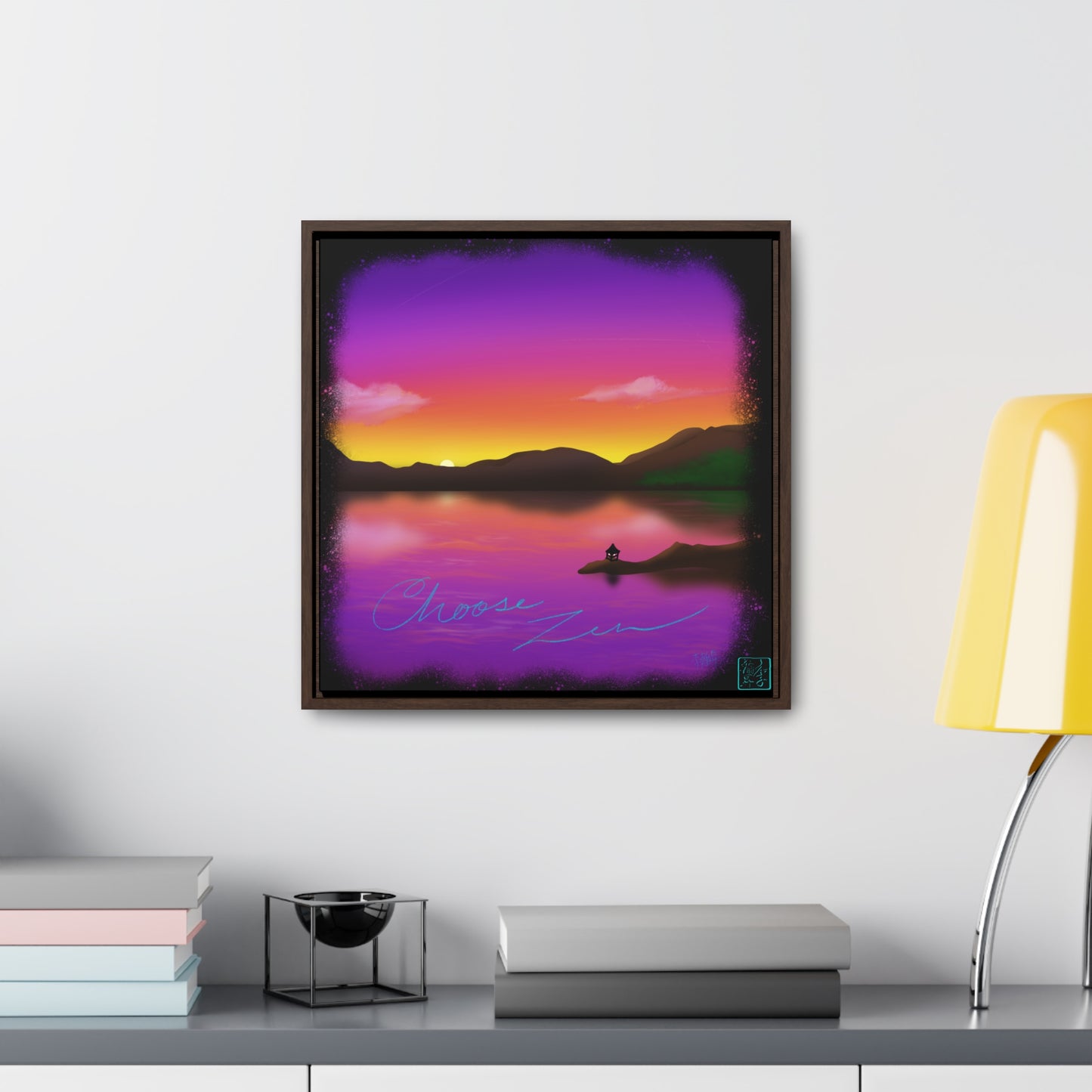 Choose Zen - Gallery Canvas Wraps, Square Frame