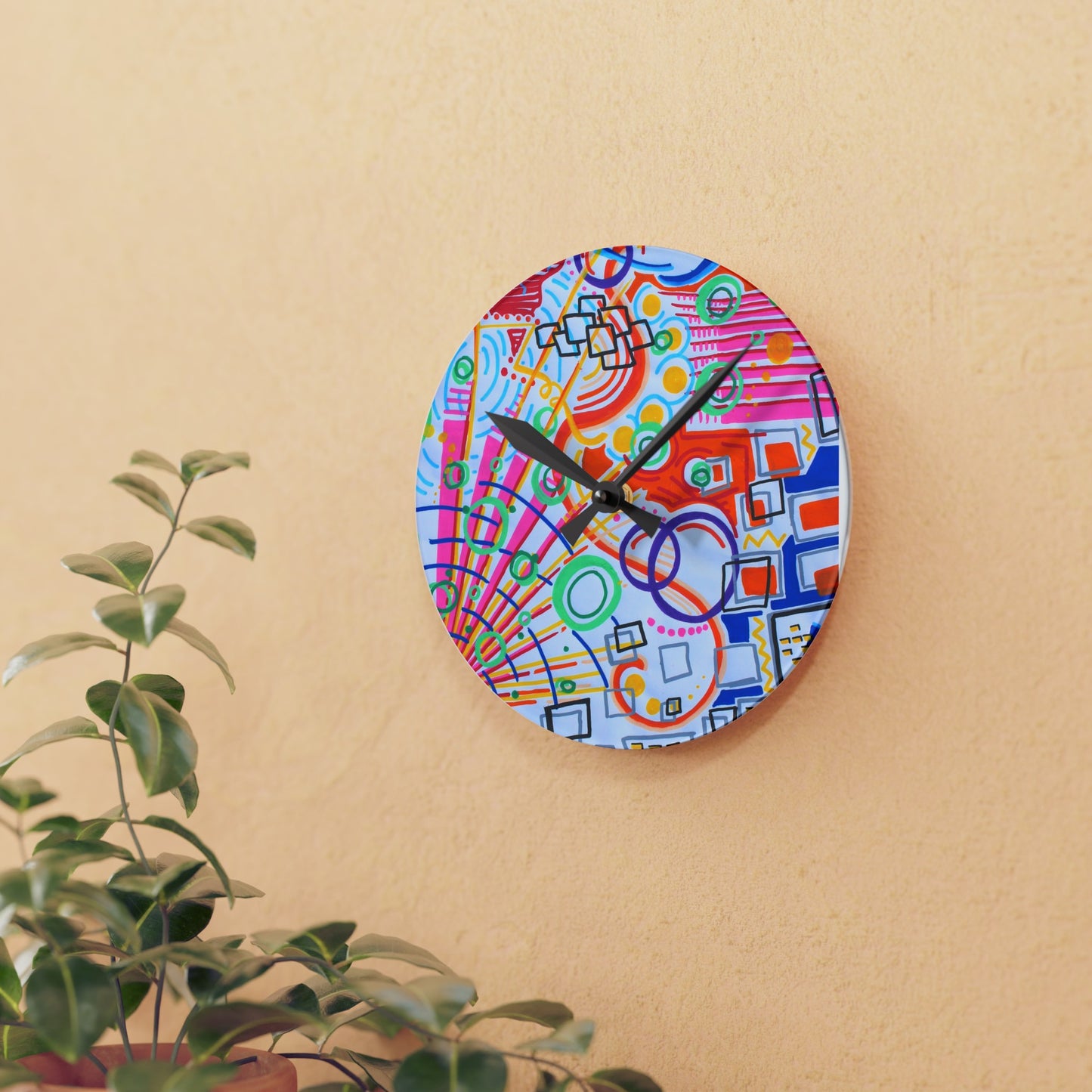 The City Acrylic - Wall Clock