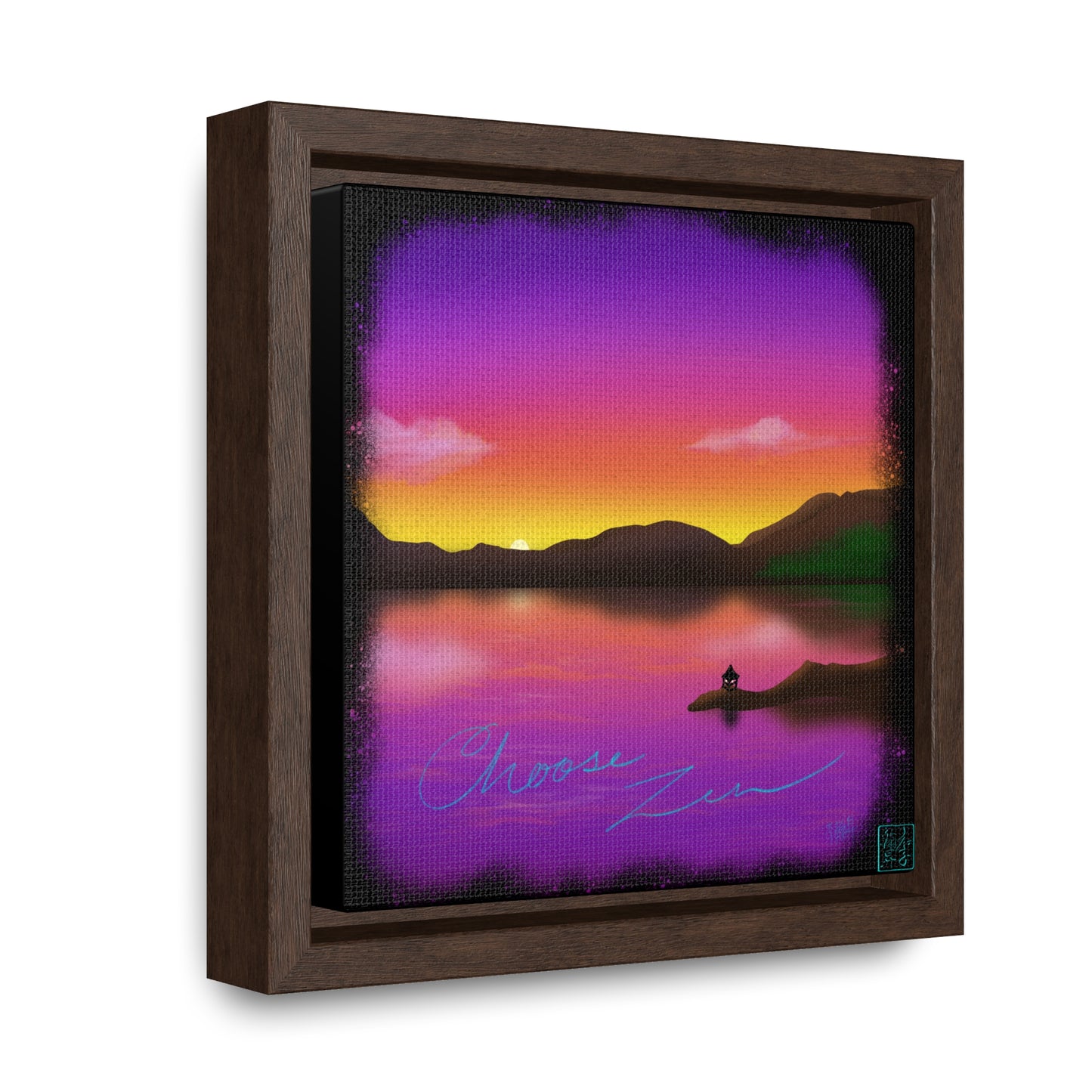 Choose Zen - Gallery Canvas Wraps, Square Frame