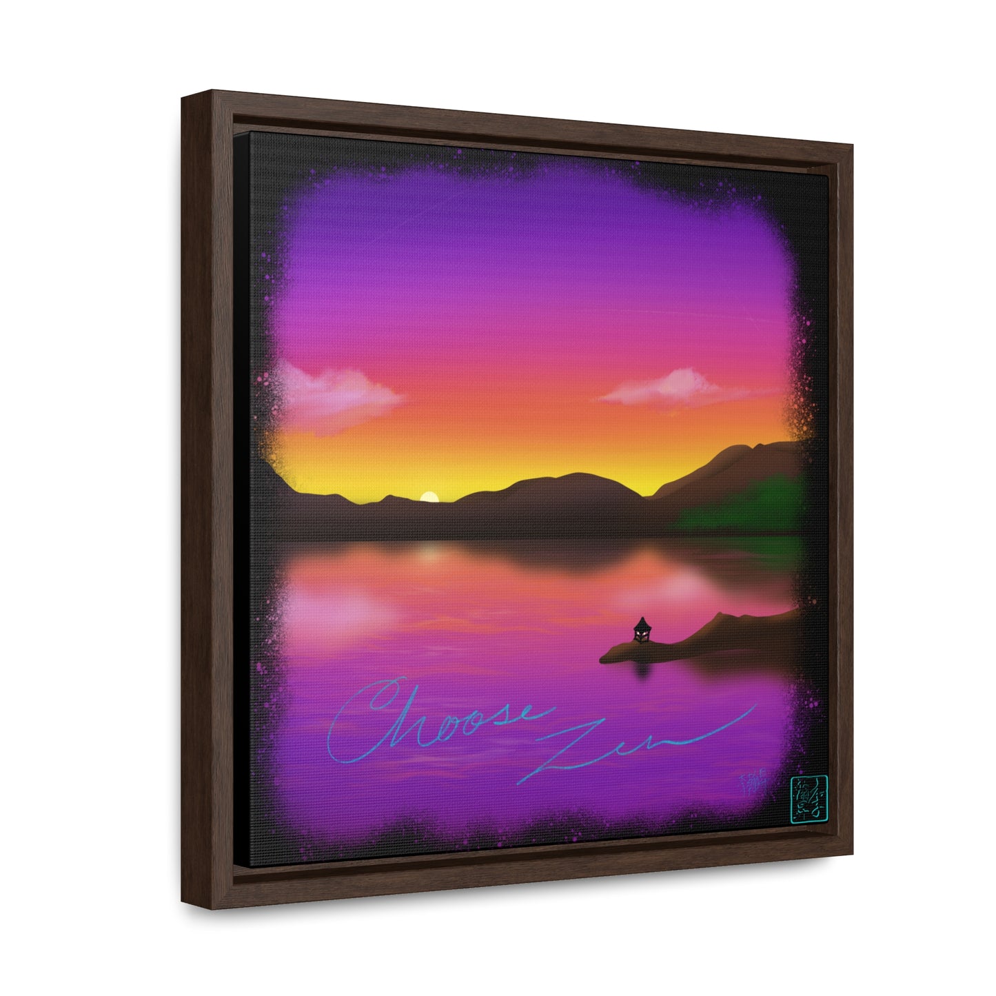 Choose Zen - Gallery Canvas Wraps, Square Frame