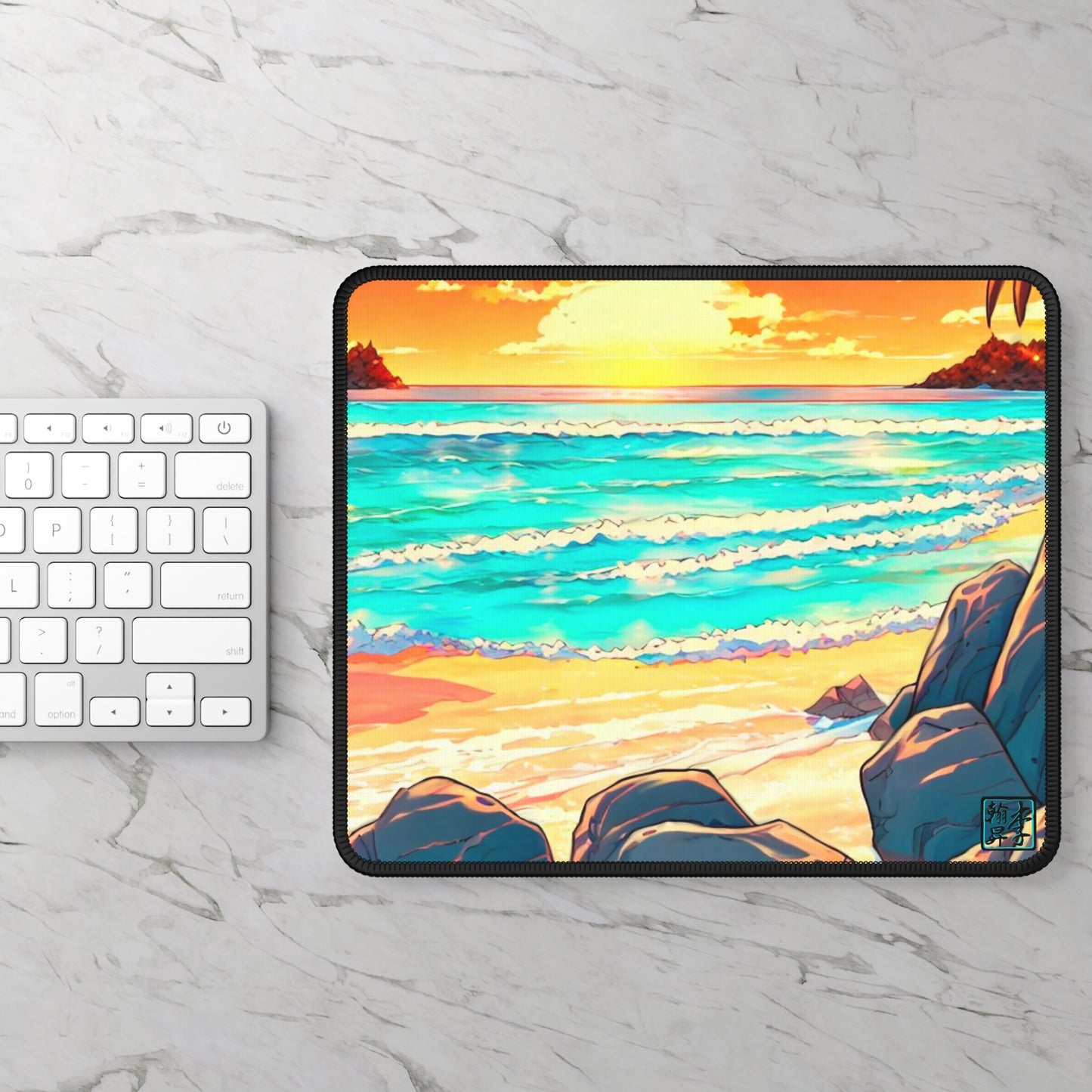 Sunset on the Beach Gaming Mouse Pad