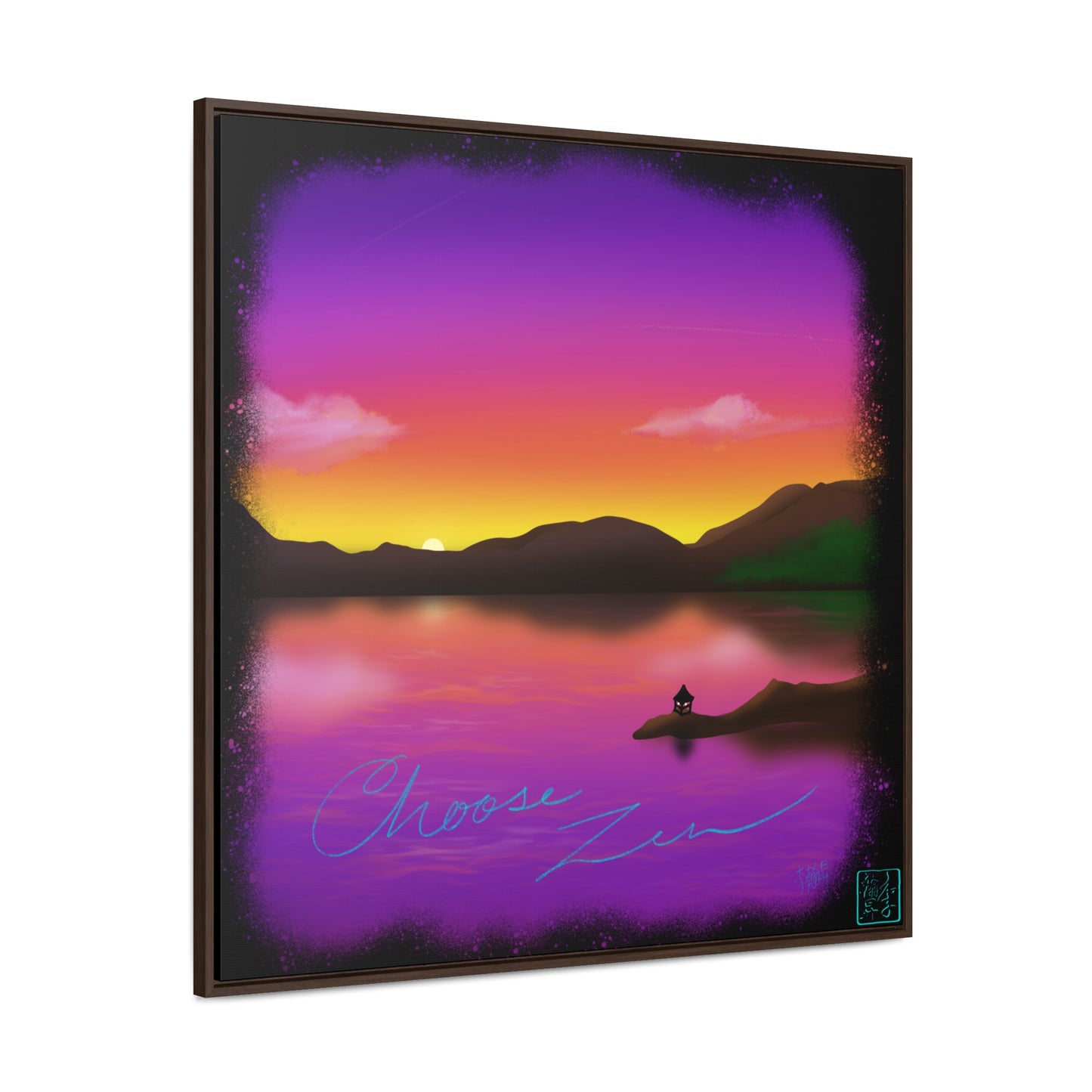 Choose Zen - Gallery Canvas Wraps, Square Frame