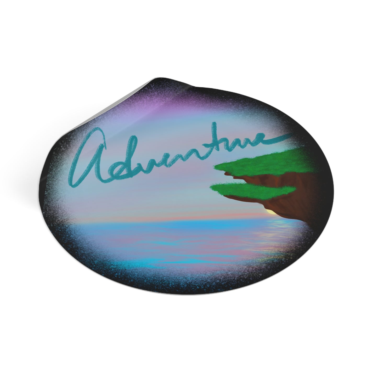 Adventure - Round Vinyl Stickers