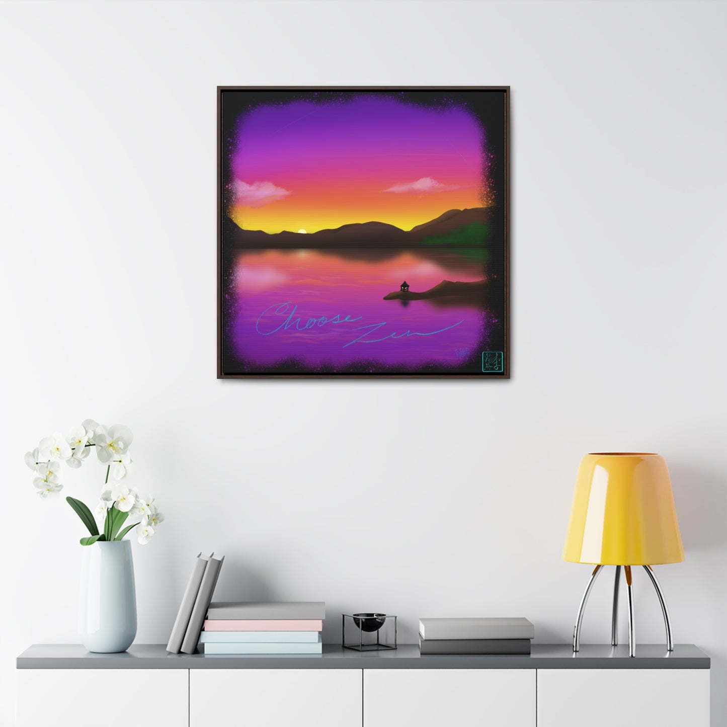 Choose Zen - Gallery Canvas Wraps, Square Frame