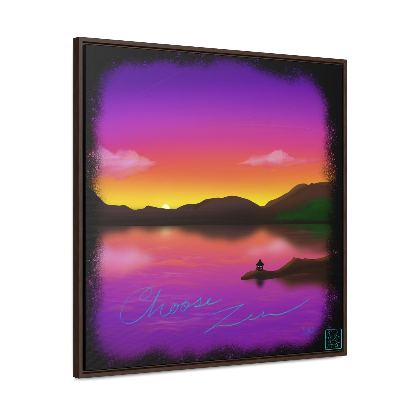 Choose Zen - Gallery Canvas Wraps, Square Frame