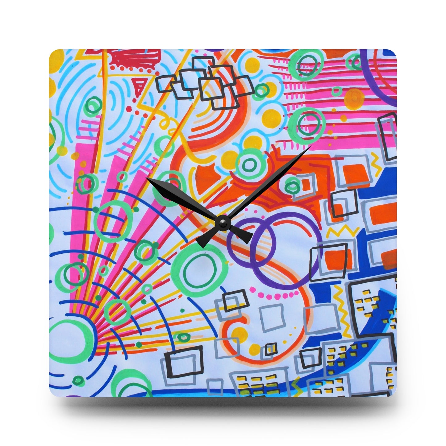 The City Acrylic - Wall Clock
