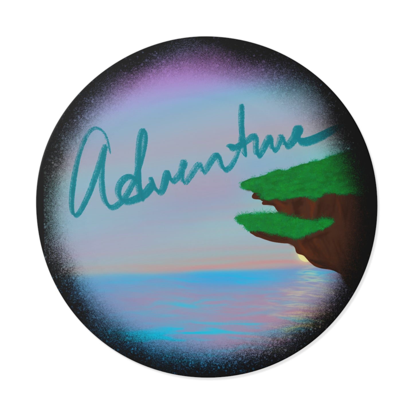 Adventure - Round Vinyl Stickers