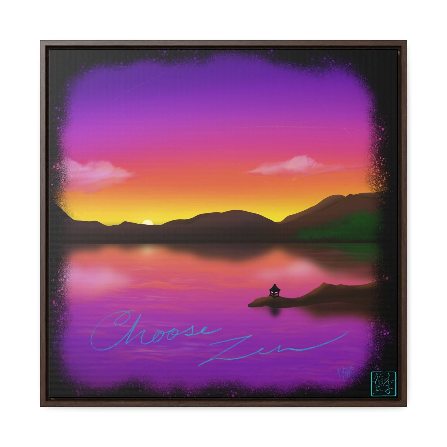 Choose Zen - Gallery Canvas Wraps, Square Frame