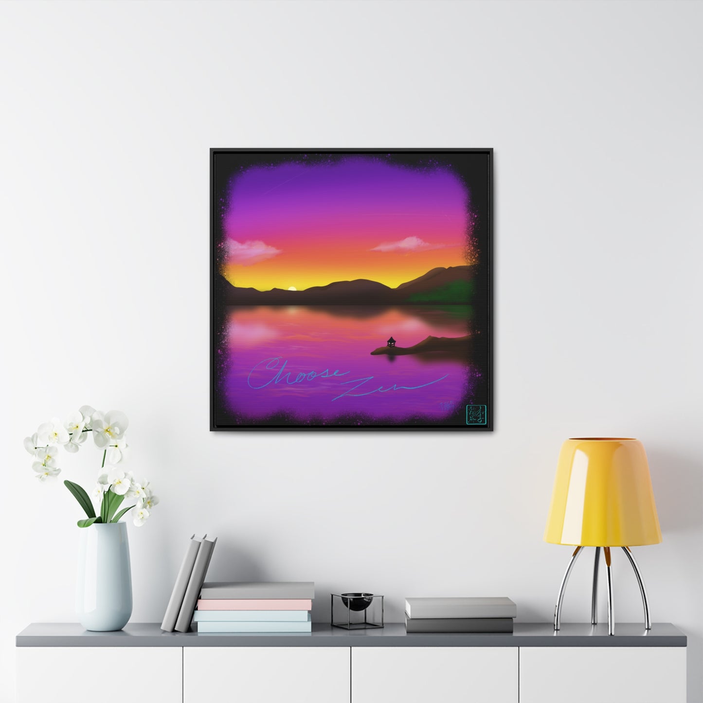 Choose Zen - Gallery Canvas Wraps, Square Frame