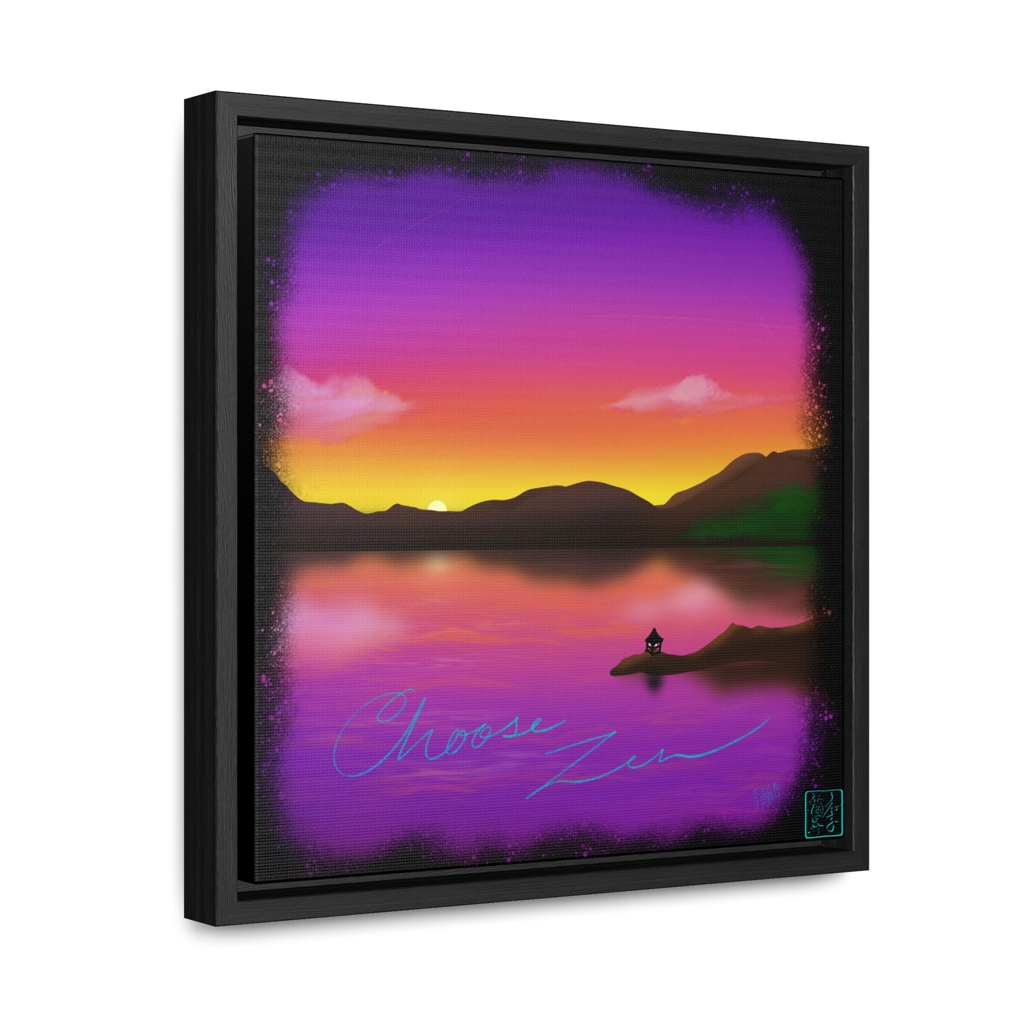 Choose Zen - Gallery Canvas Wraps, Square Frame