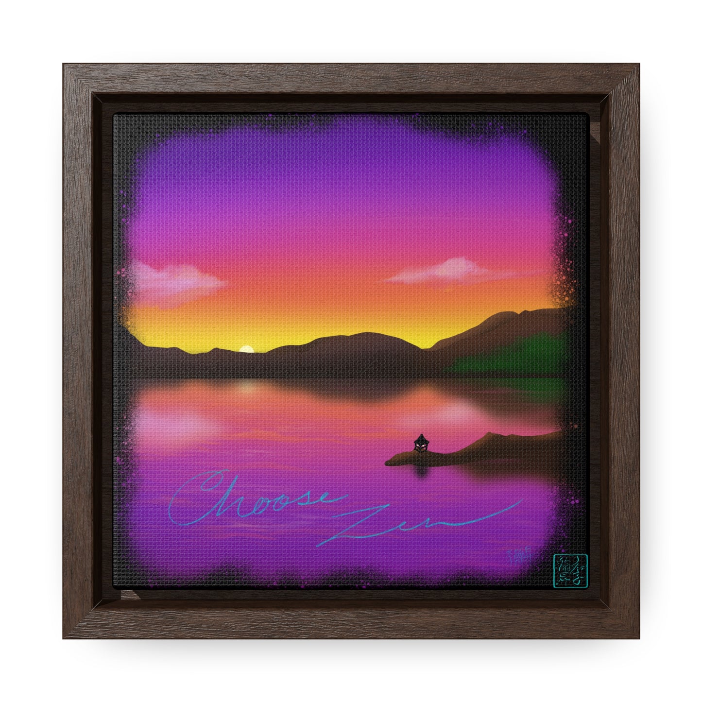 Choose Zen - Gallery Canvas Wraps, Square Frame