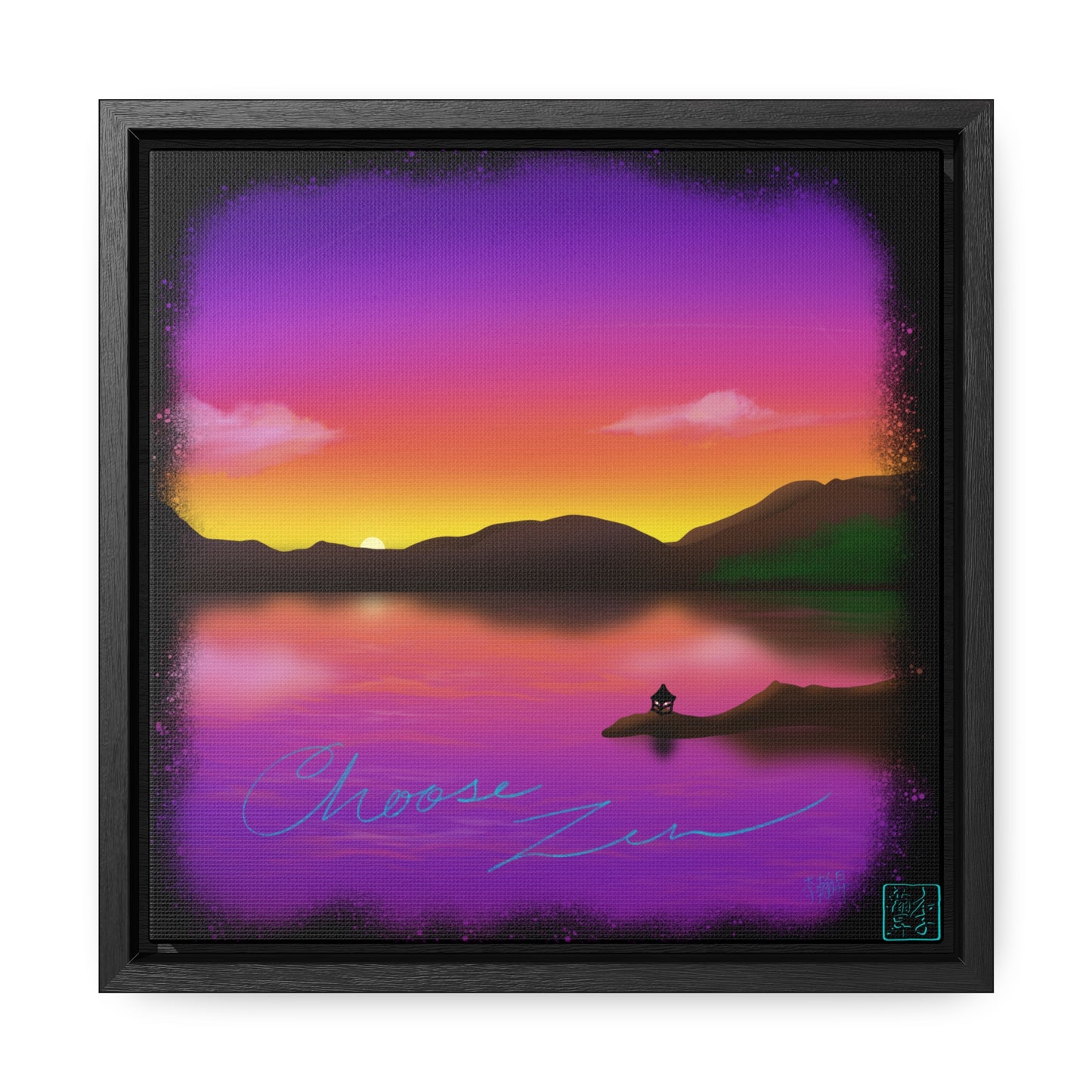 Choose Zen - Gallery Canvas Wraps, Square Frame