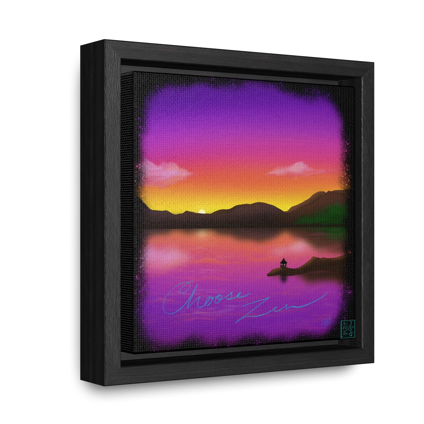 Choose Zen - Gallery Canvas Wraps, Square Frame