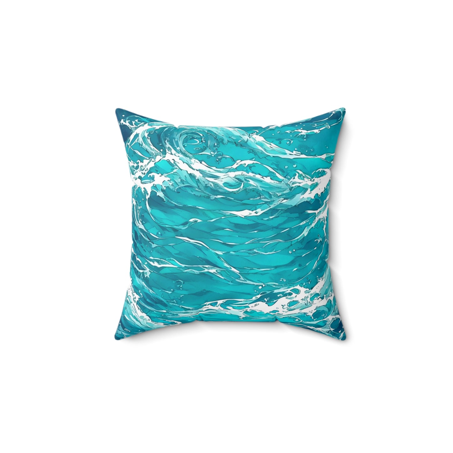 Swirling Seas - Square Pillow