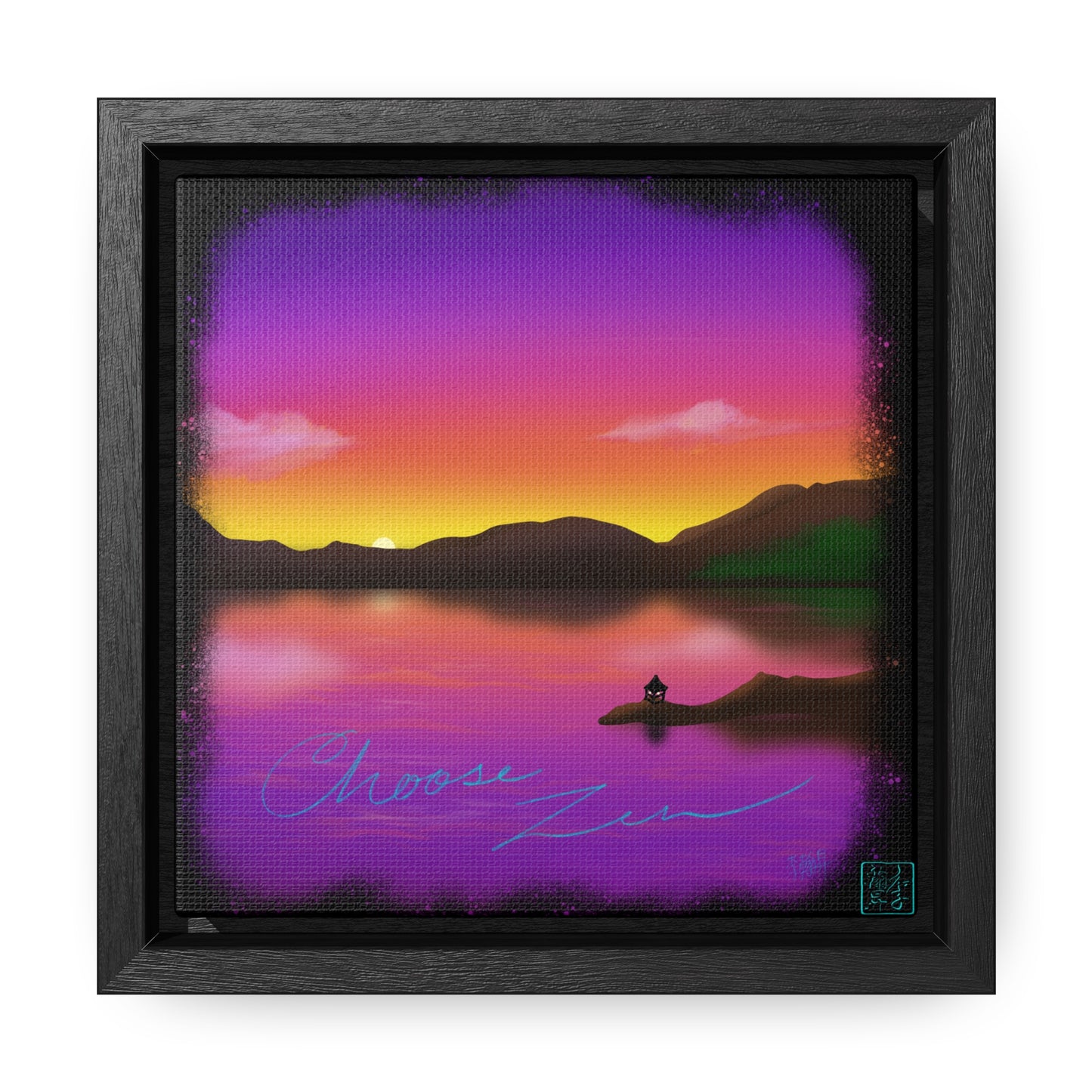 Choose Zen - Gallery Canvas Wraps, Square Frame