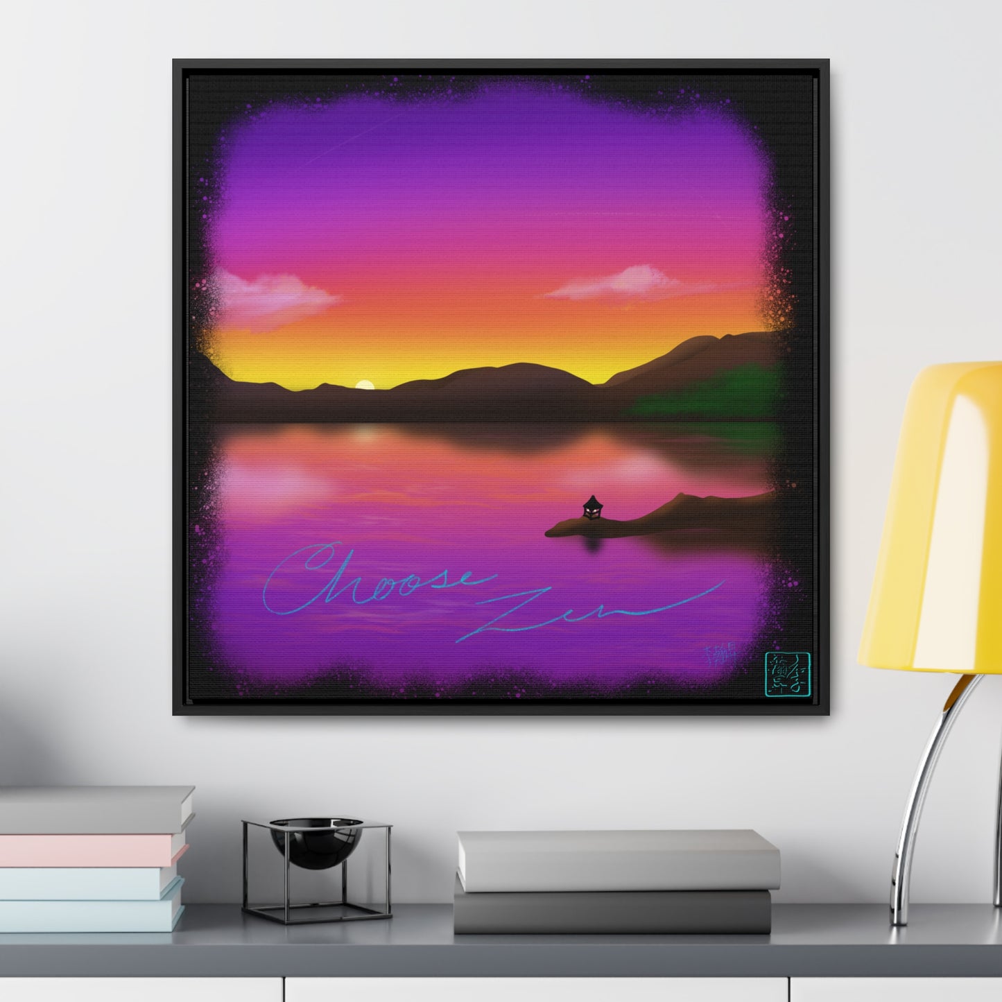 Choose Zen - Gallery Canvas Wraps, Square Frame