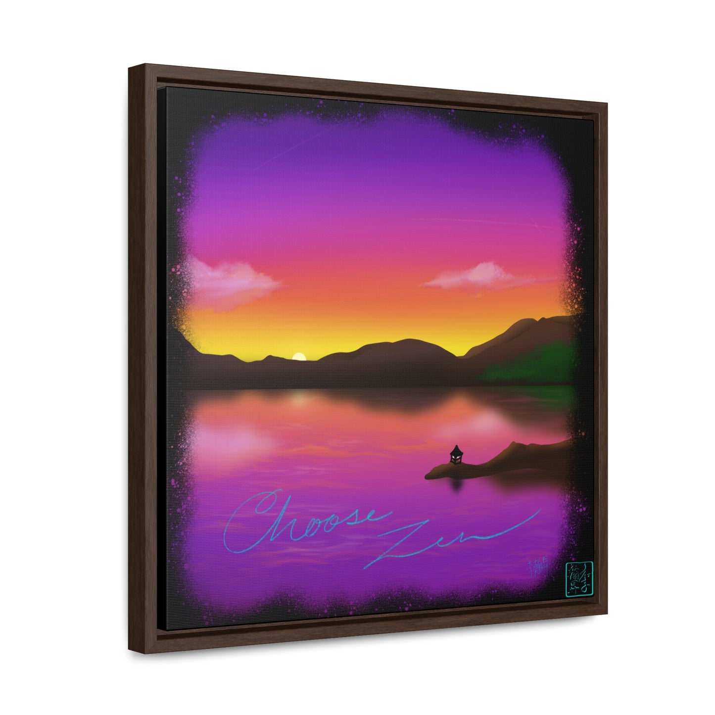 Choose Zen - Gallery Canvas Wraps, Square Frame