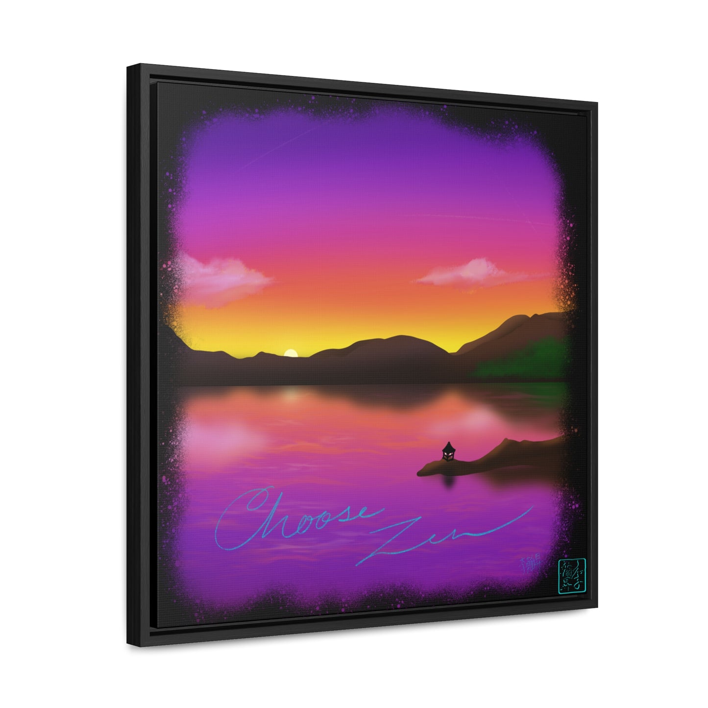 Choose Zen - Gallery Canvas Wraps, Square Frame