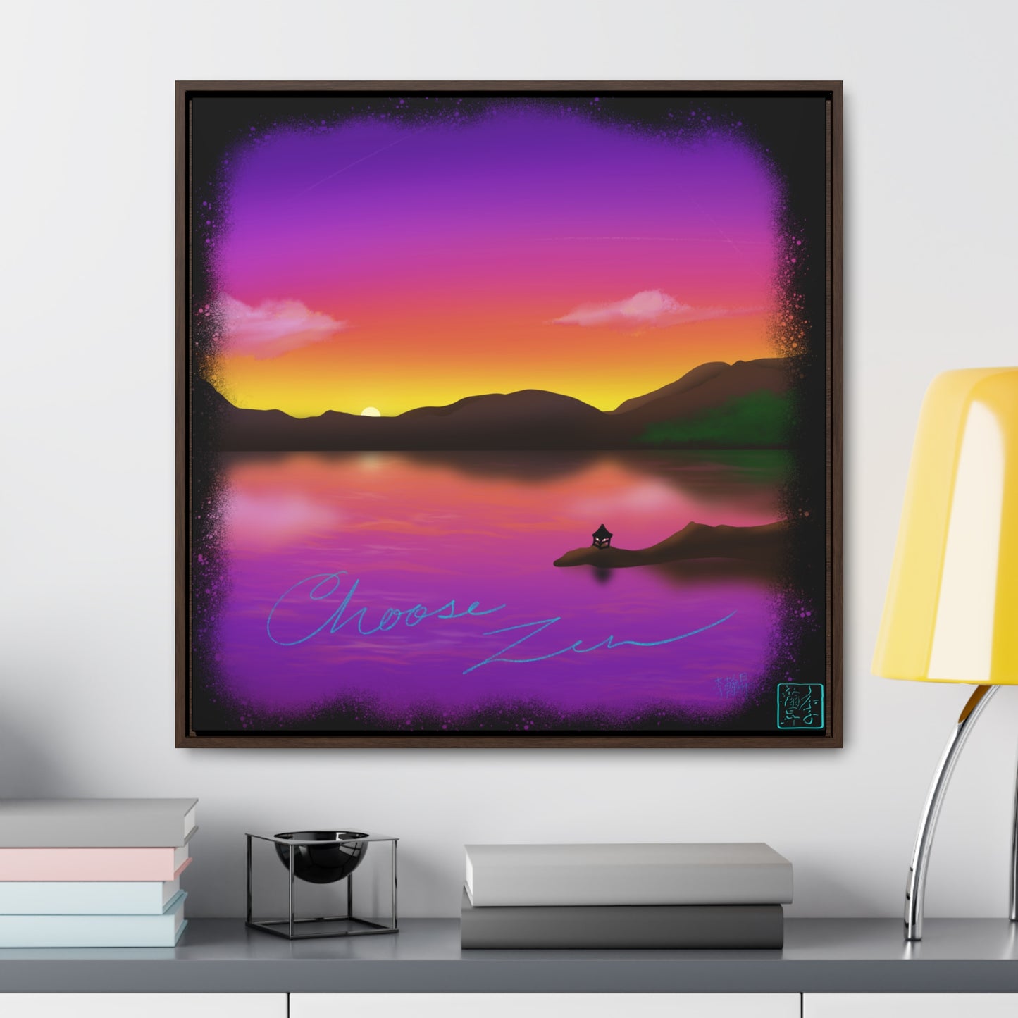 Choose Zen - Gallery Canvas Wraps, Square Frame
