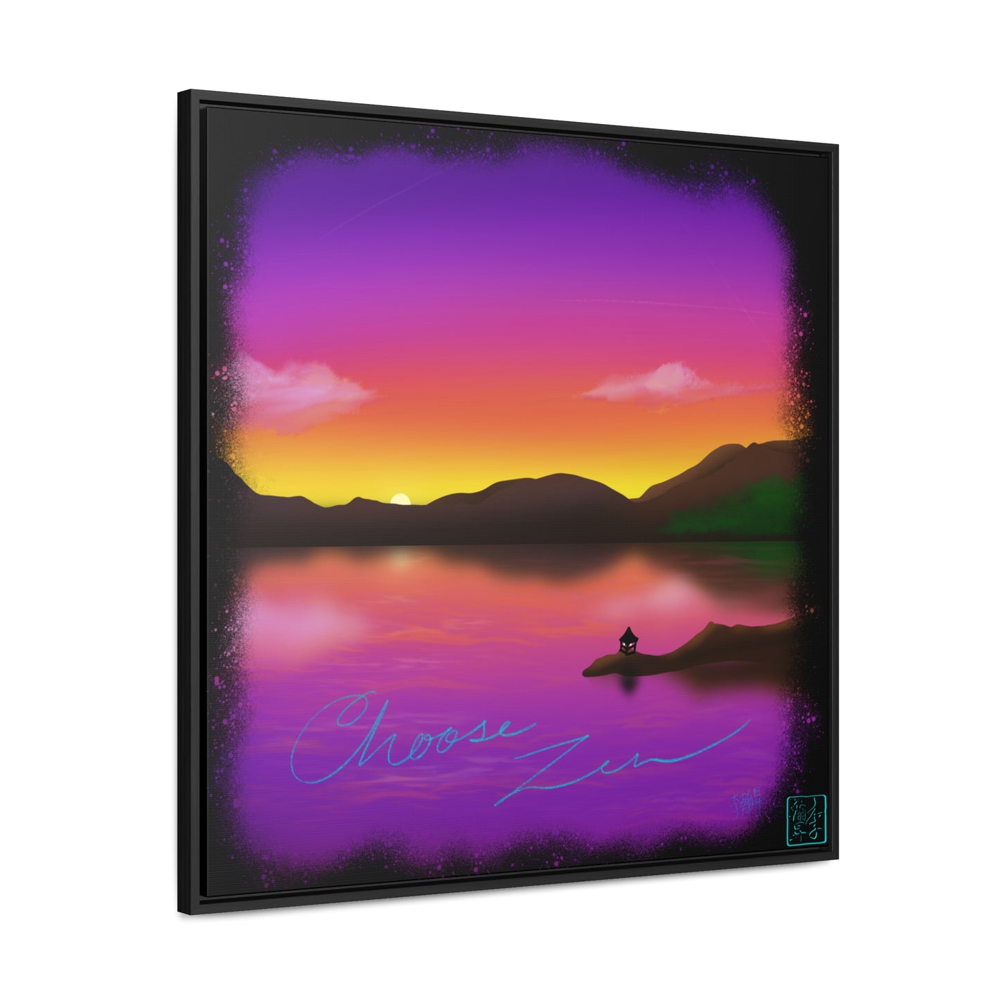 Choose Zen - Gallery Canvas Wraps, Square Frame