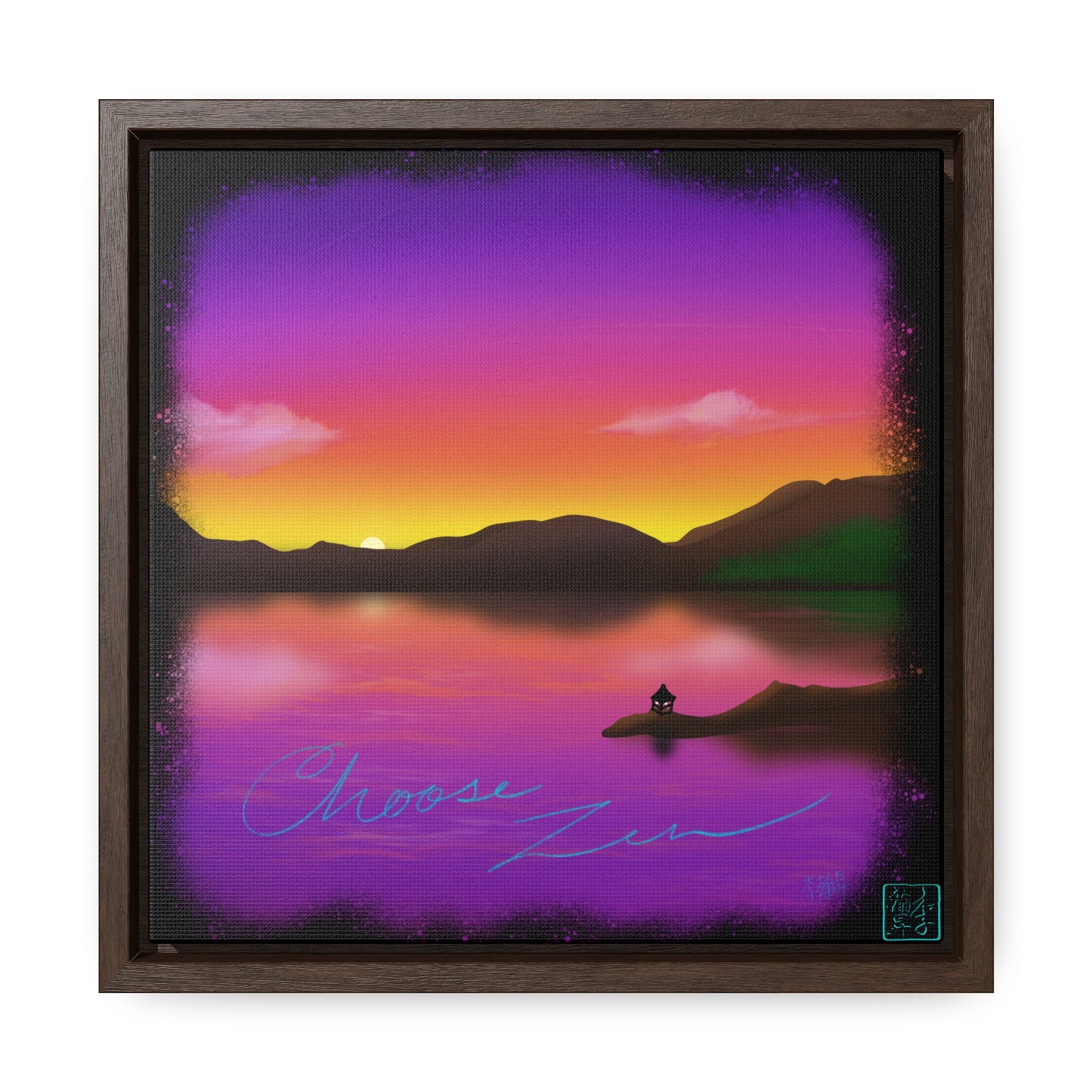 Choose Zen - Gallery Canvas Wraps, Square Frame