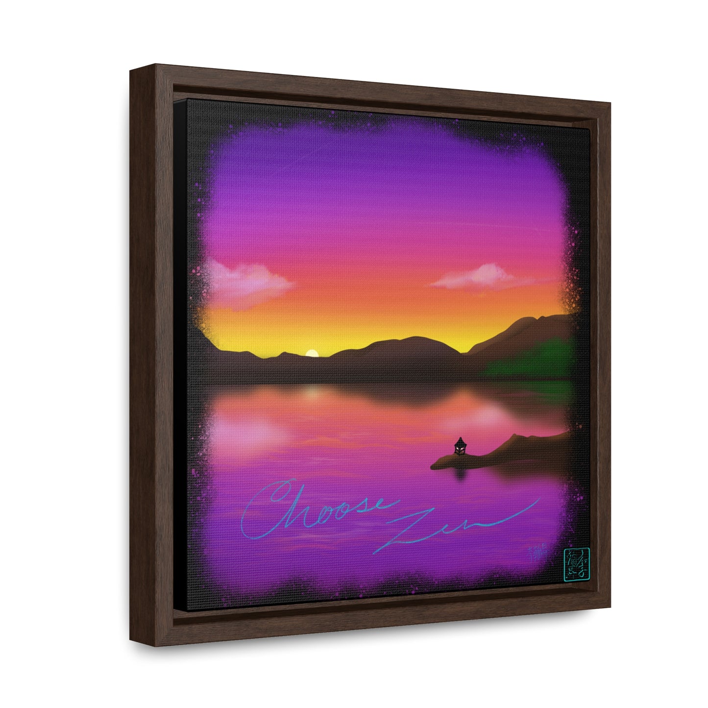 Choose Zen - Gallery Canvas Wraps, Square Frame