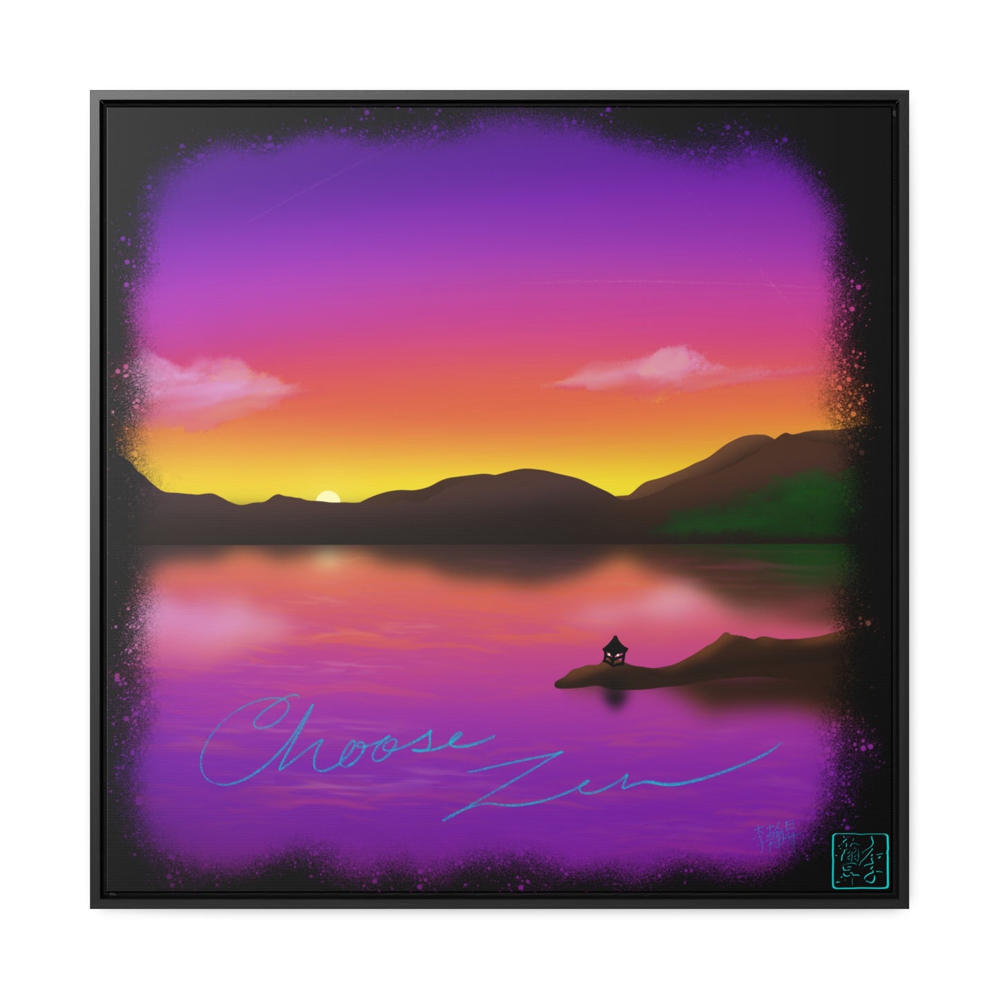 Choose Zen - Gallery Canvas Wraps, Square Frame