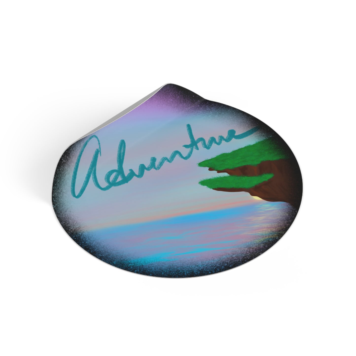Adventure - Round Vinyl Stickers