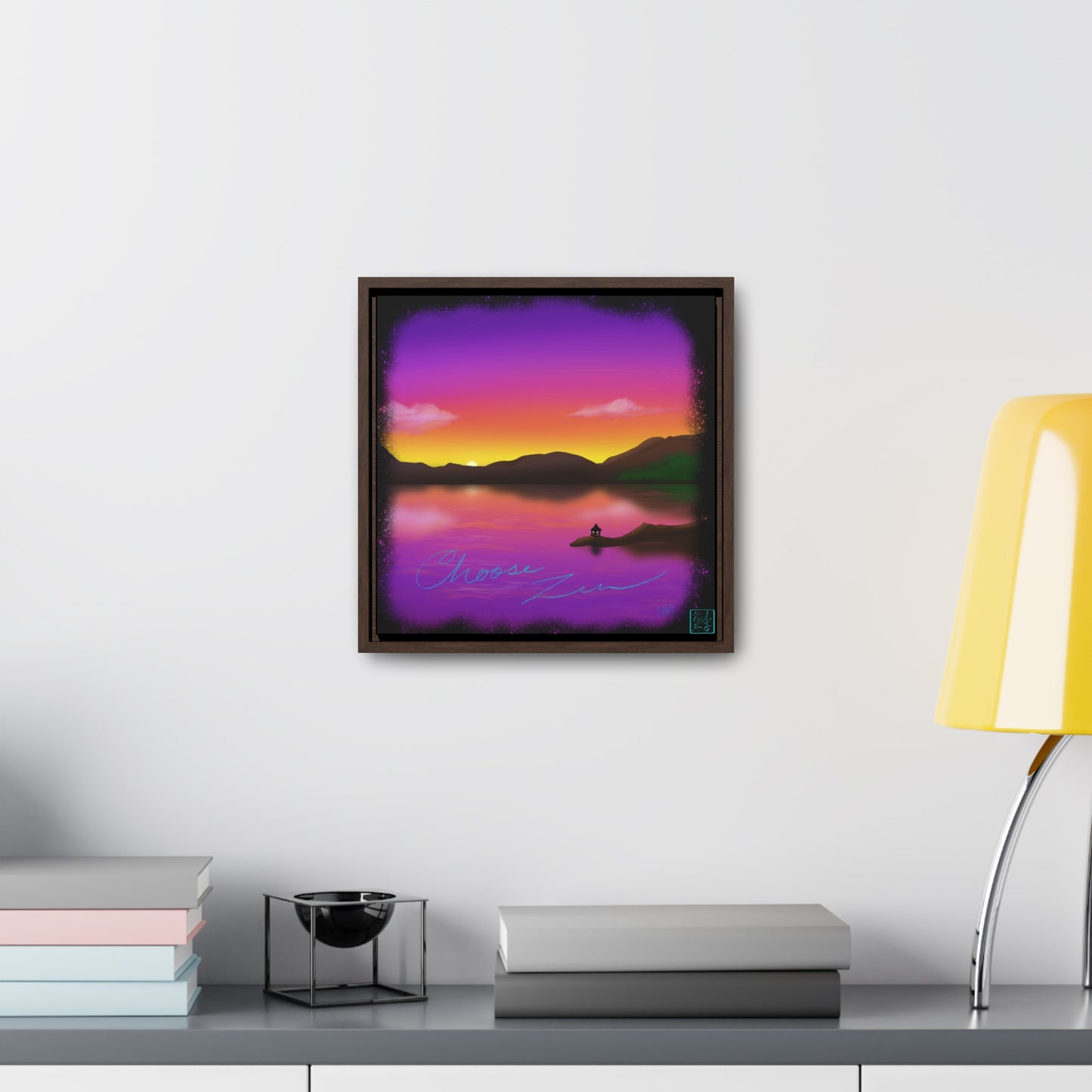 Choose Zen - Gallery Canvas Wraps, Square Frame