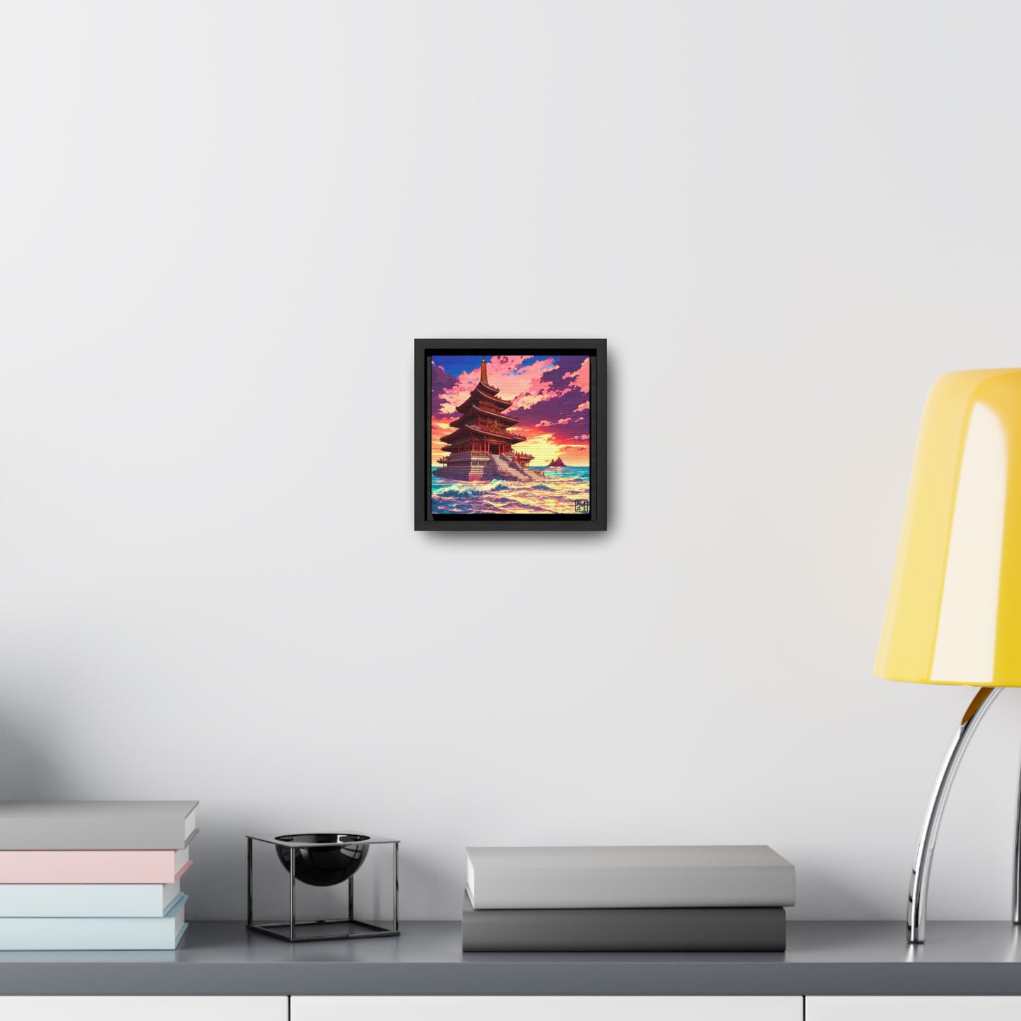 Temple on the Seas - Gallery Canvas Wraps, Square Frame