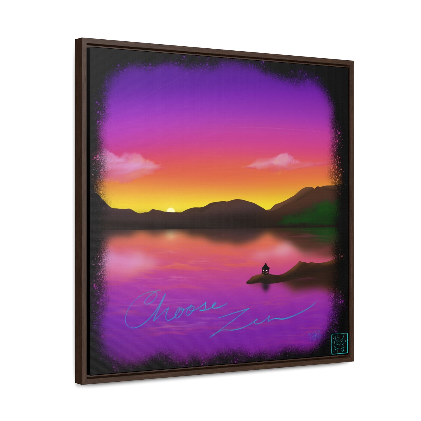 Choose Zen - Gallery Canvas Wraps, Square Frame