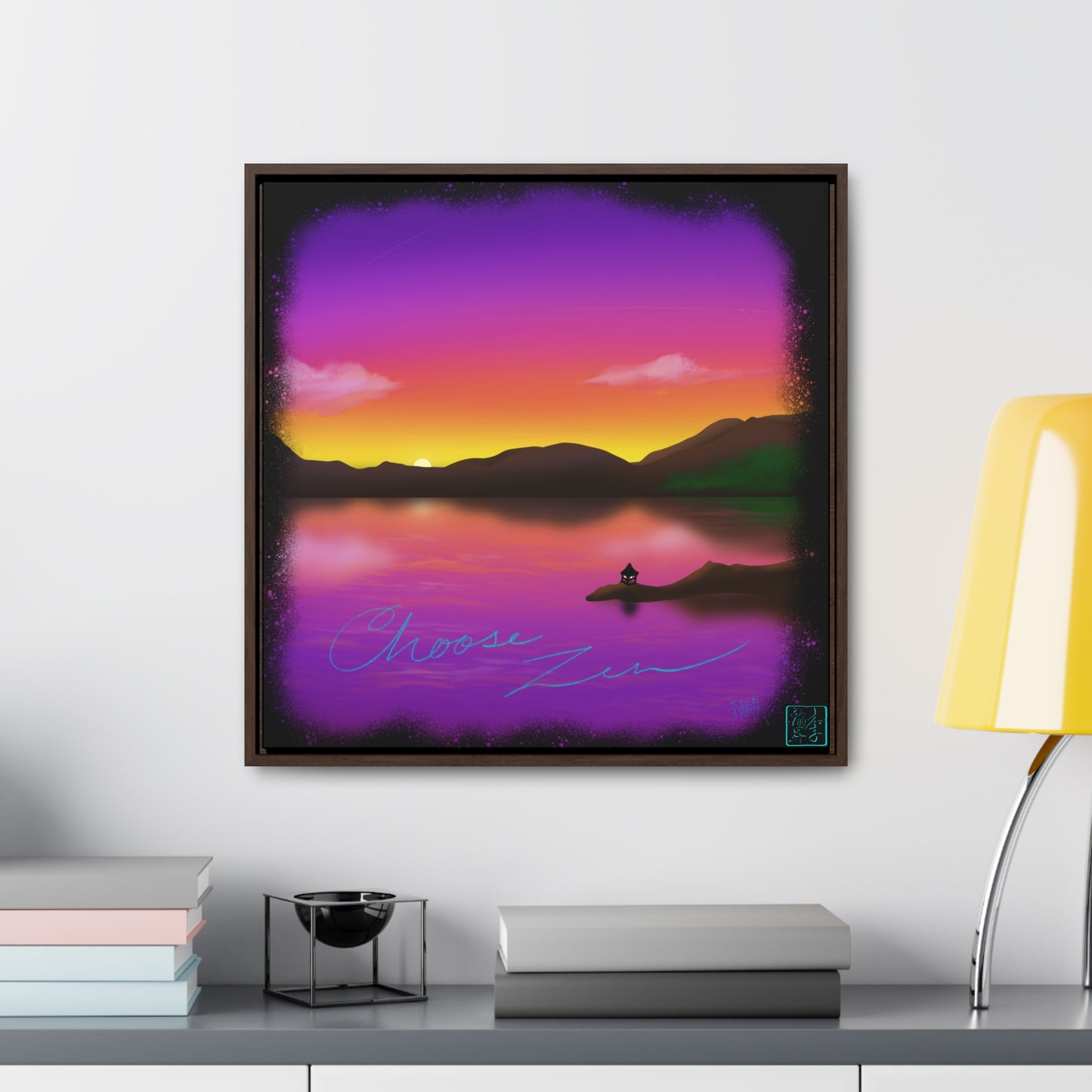 Choose Zen - Gallery Canvas Wraps, Square Frame