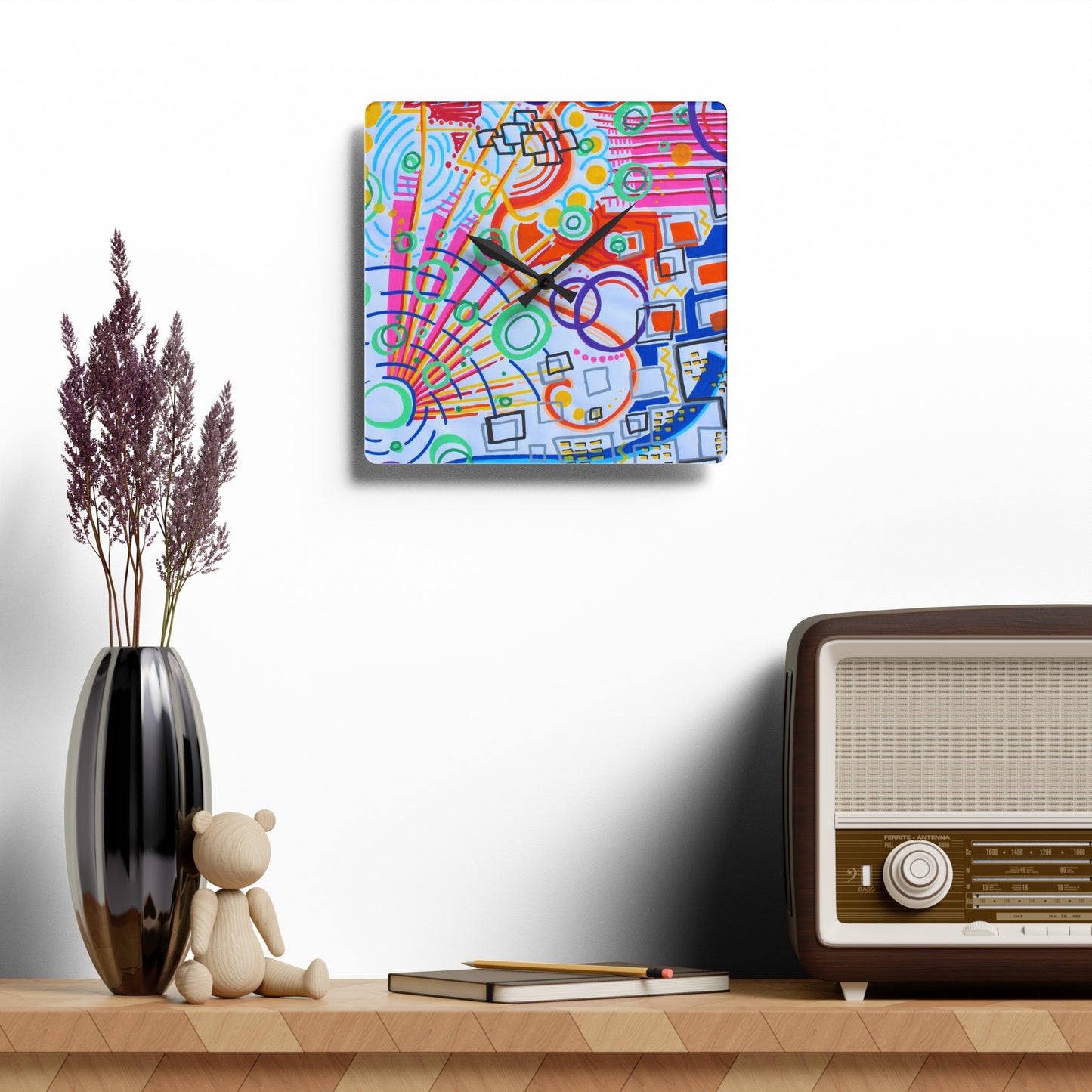 The City Acrylic - Wall Clock