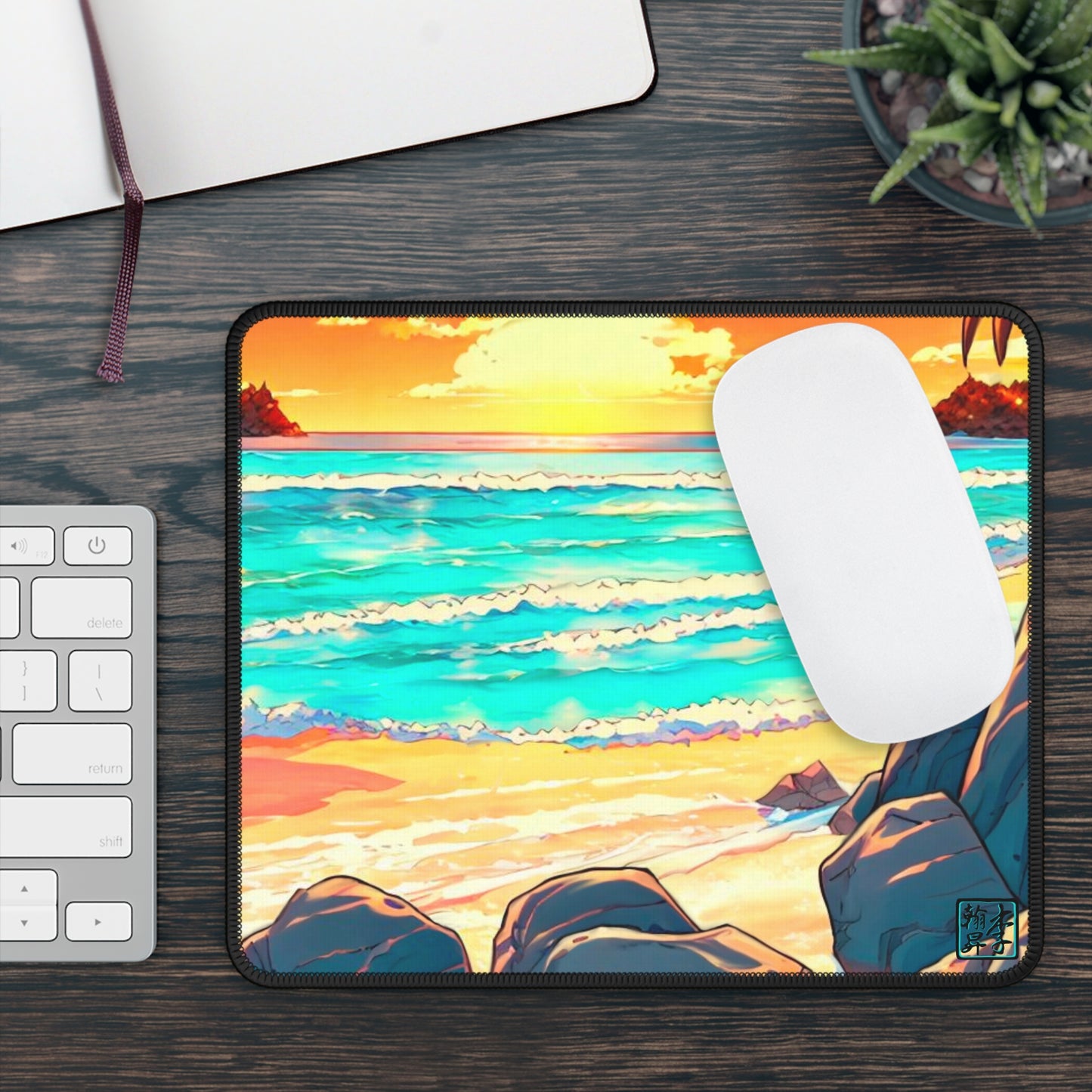 Sunset on the Beach Gaming Mouse Pad