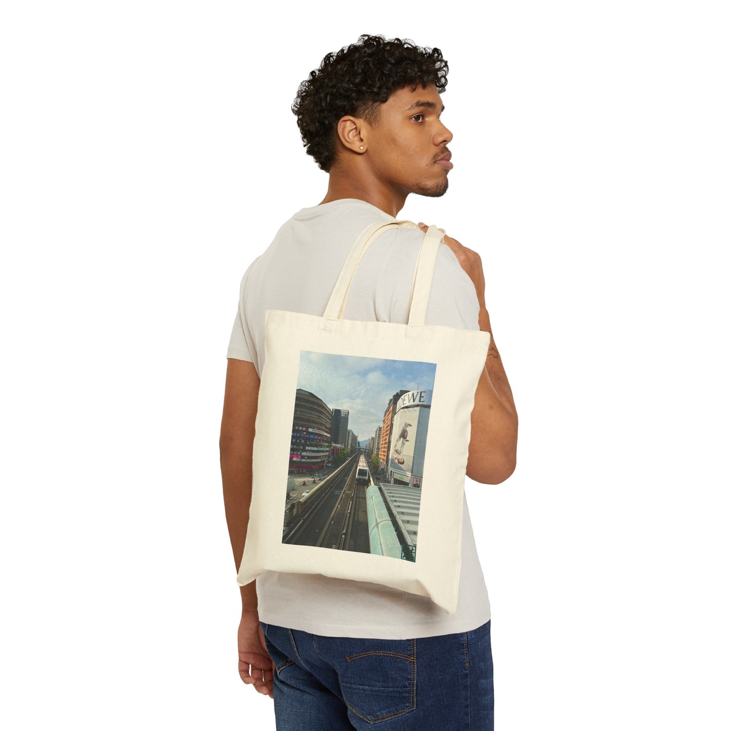 Taipei MRT Day- Cotton Canvas Tote Bag