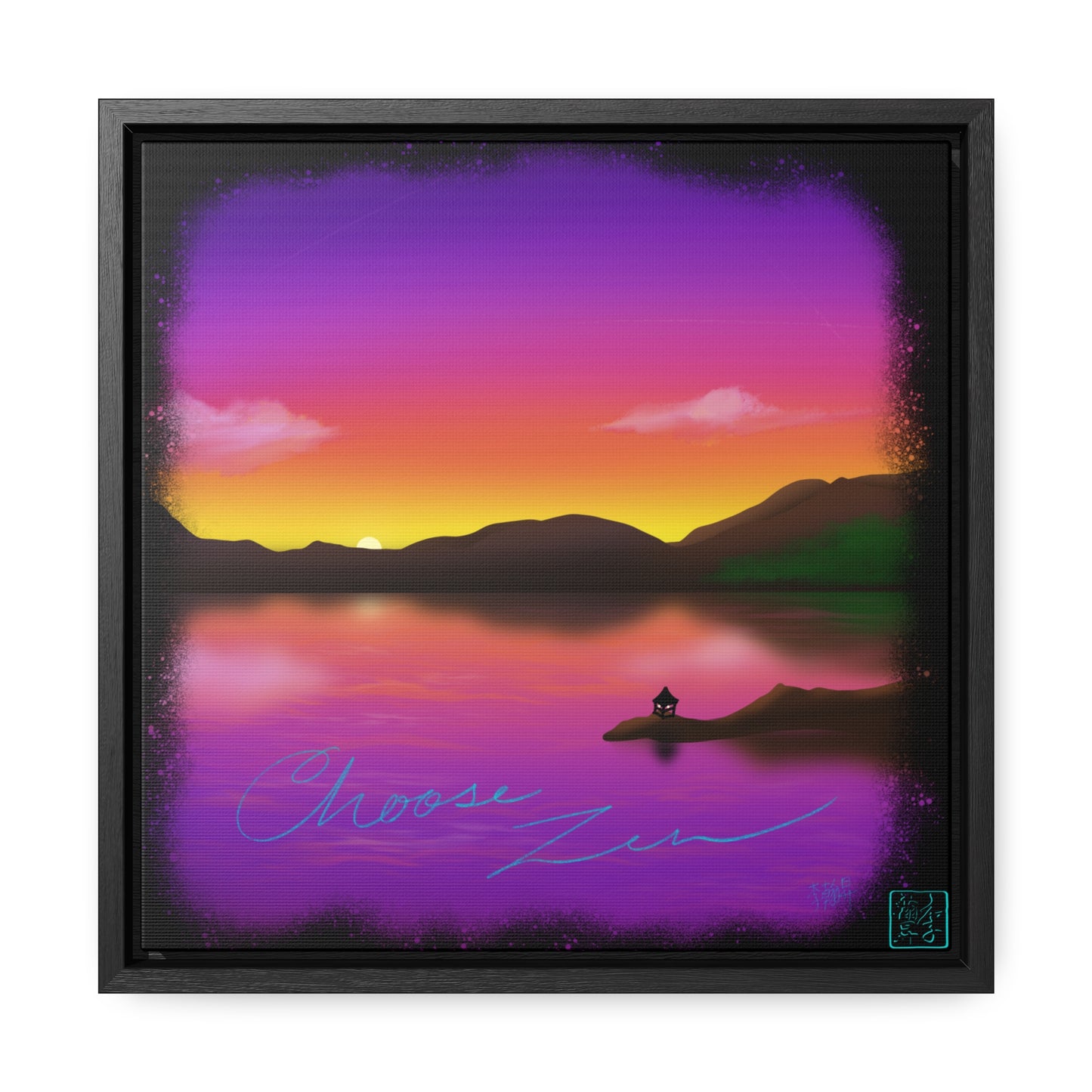 Choose Zen - Gallery Canvas Wraps, Square Frame