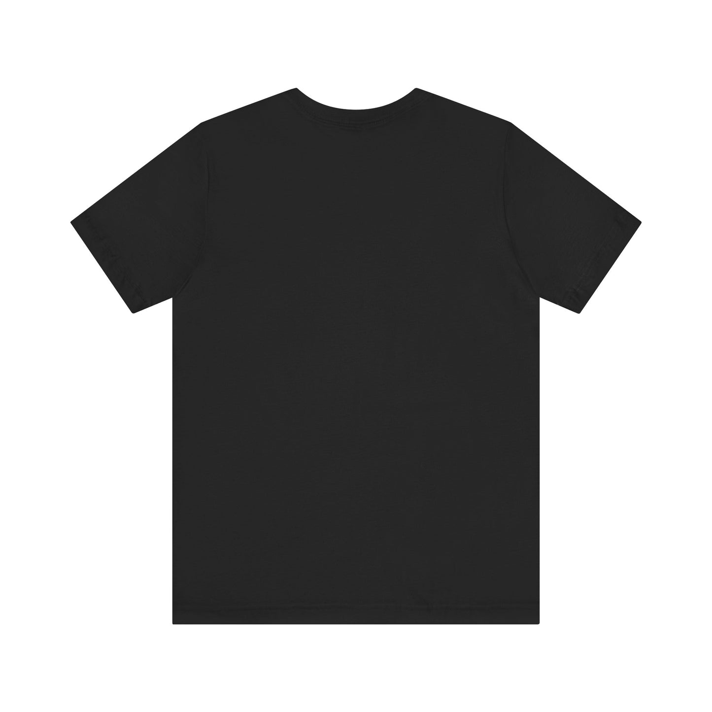 This is the ACI crewneck black t-shirt. It is showcasing the back of it with no print just the color of the shirt. This is a flat back picture.