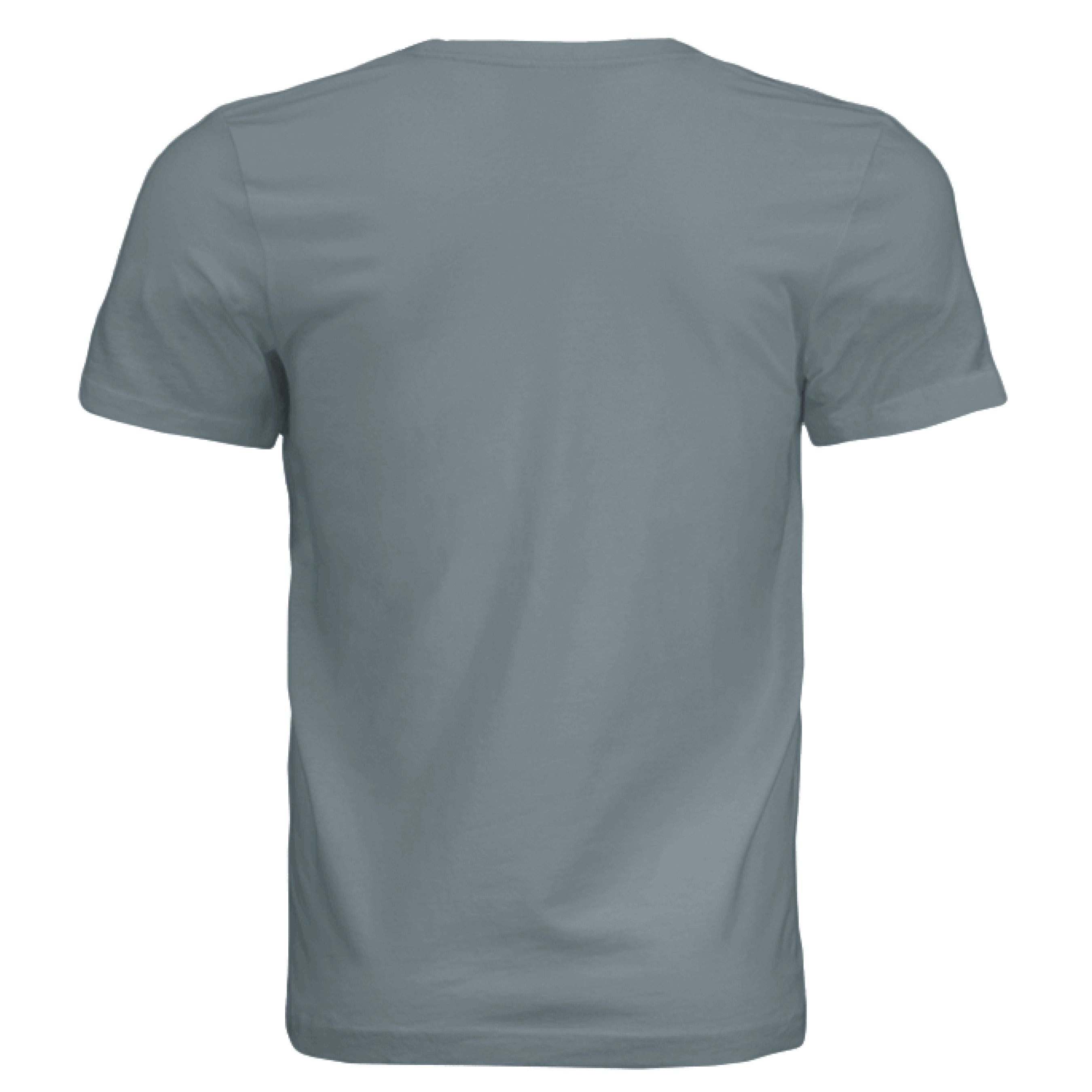 Close-up of the Zinnia 2 T-Shirt's relaxed fit and soft cotton fabric with a subtle heather gray pattern, highlighting the