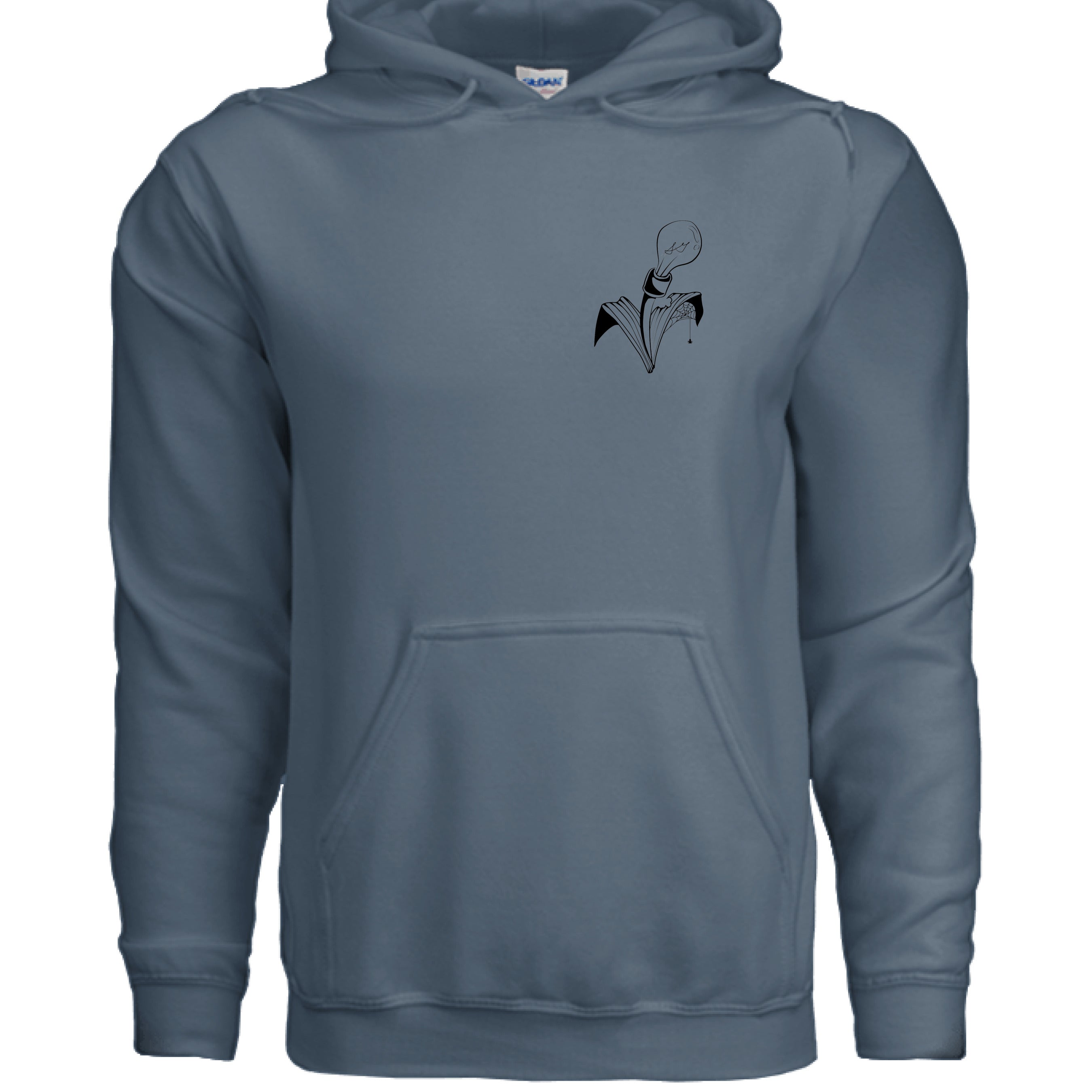 Vivid orange hoodie fabric detail highlighting seamless knit texture and relaxed fit at the sleeve cuff from a front-quarter