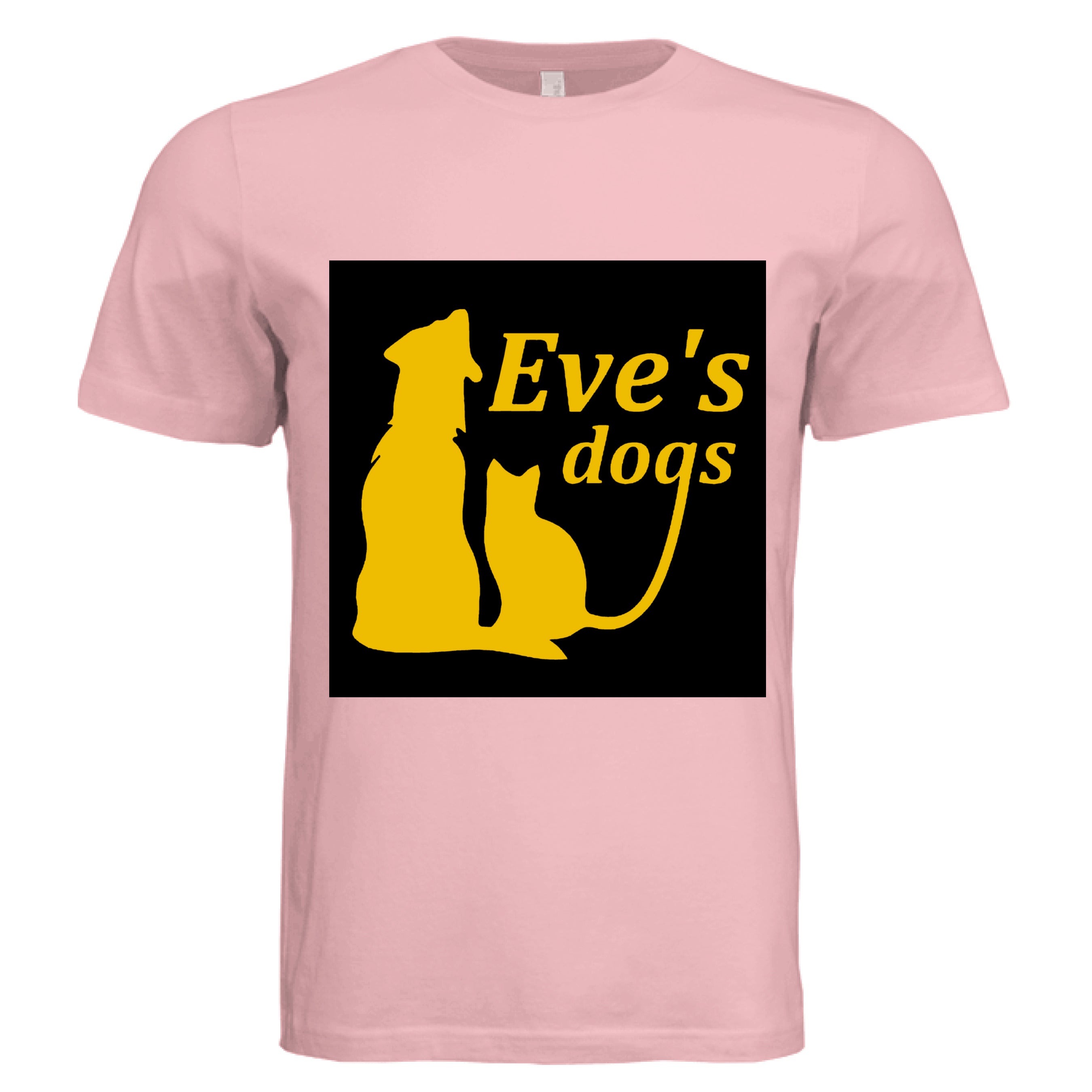 The Art Collective International Adopt Eves Dogs graphic unisex cotton crewneck T-shirt in charcoal with relaxed fit and