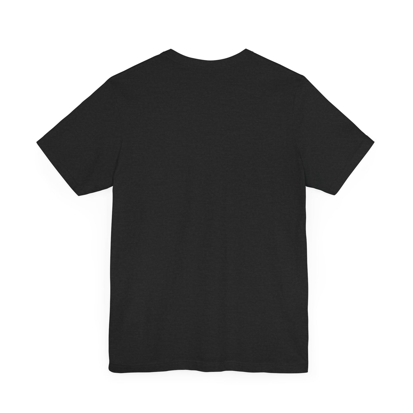 This is the ACI crewneck t-shirt in solid black blend. It is showcasing the back of it with no print just the color of the shirt.