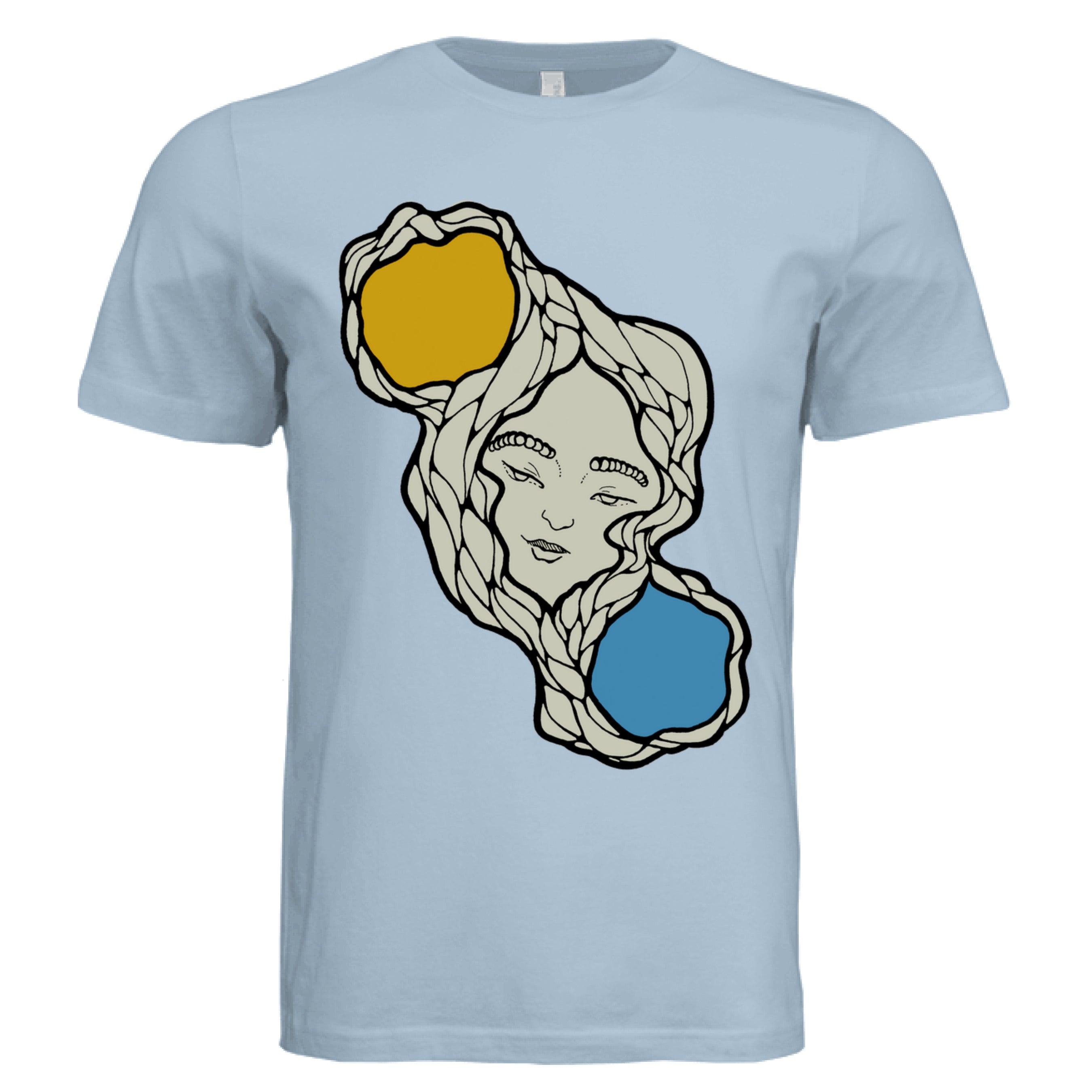 The Art Collective International Sun & Moon graphic T-shirt in soft organic cotton, relaxed fit, crew neckline, short