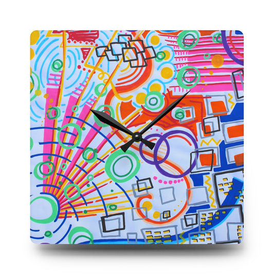 The City Acrylic - Wall Clock