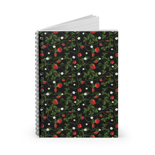 Strawberry - Spiral Ruled Notebook