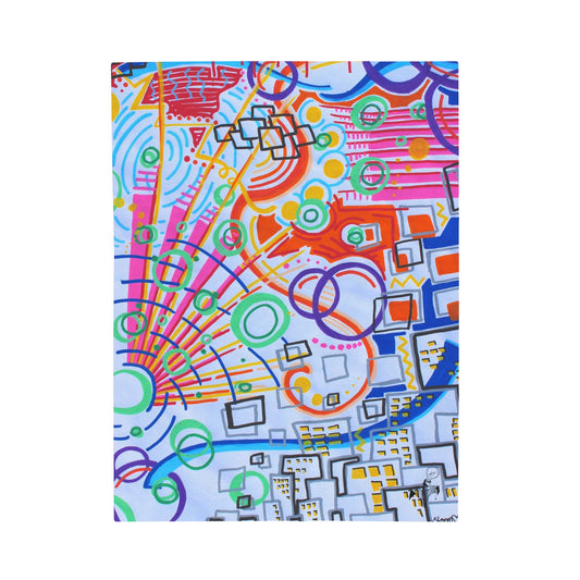 The City- Velveteen Plush Blanket