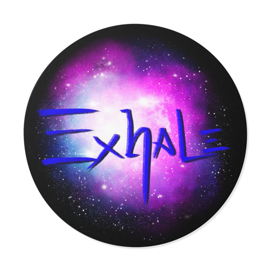 EXHALE - Round Vinyl Stickers